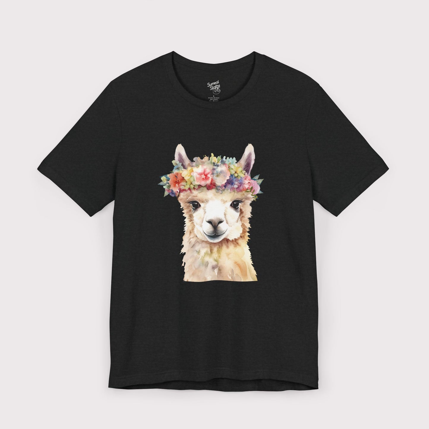 Floral Crown Llama - Jersey Tee