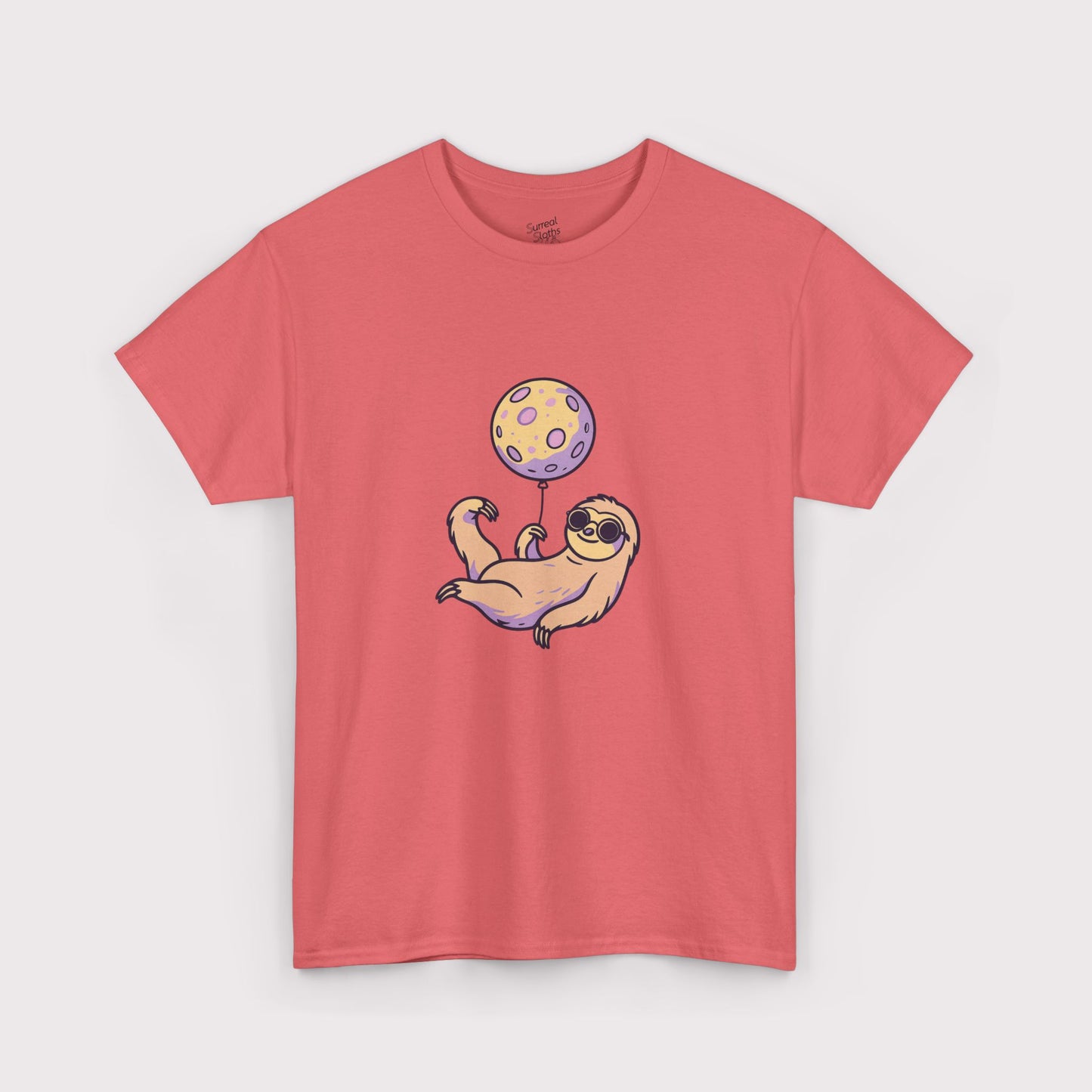 Purple Moon Balloon Sloth T-Shirt