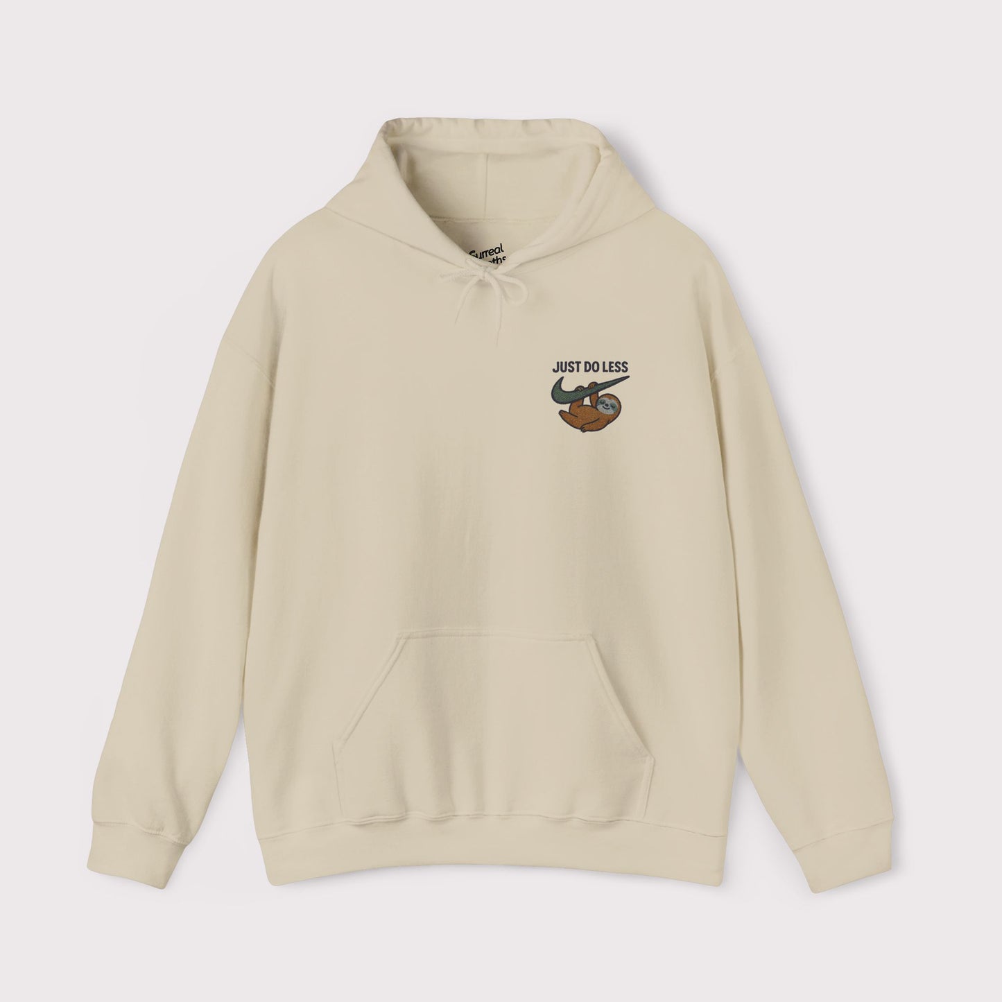 Just Do Less Embroidered Hoodie – Green Swoosh Edition