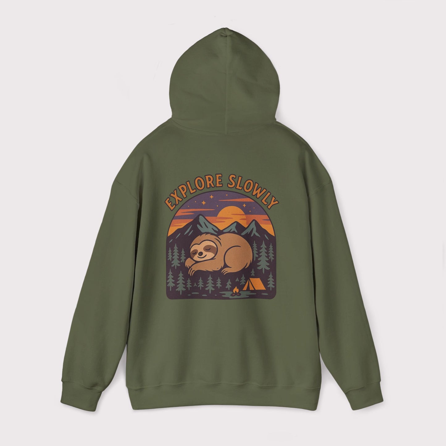 Explore Slowly Sloth Hoodie