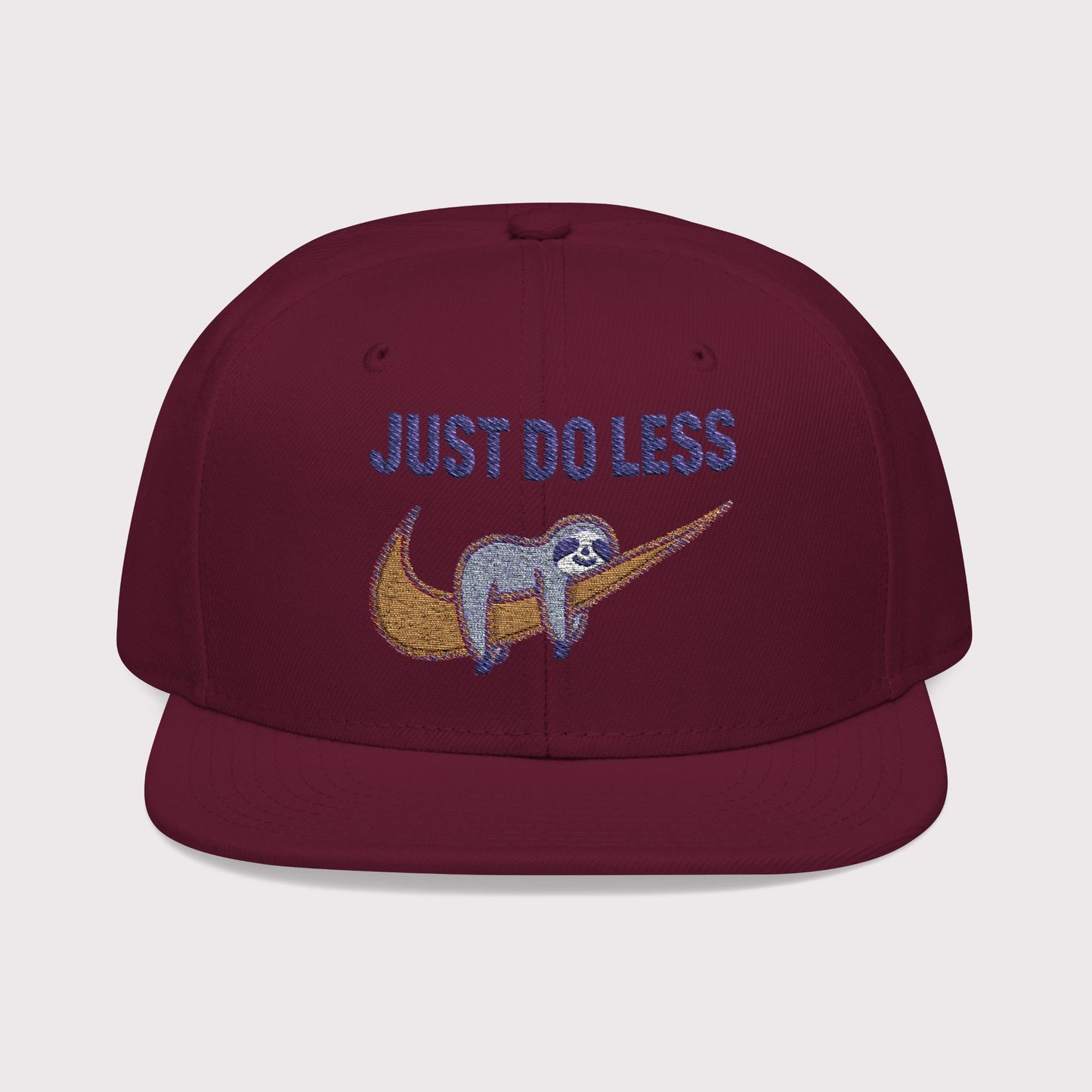 Just Do Less Orange Snapback Hat