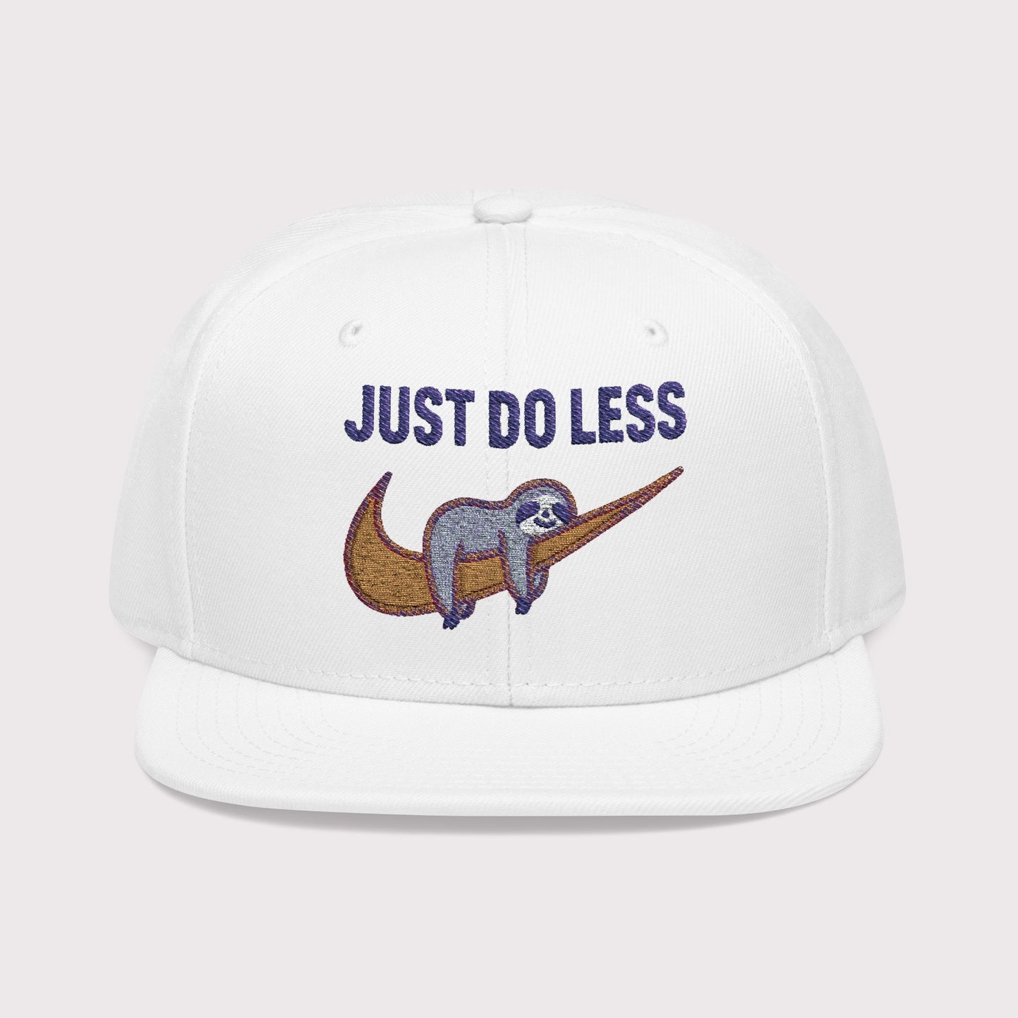 Just Do Less Orange Snapback Hat