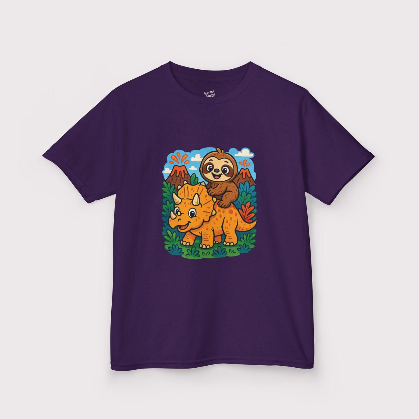 Tricera-Sloth Adventure Kids T-Shirt