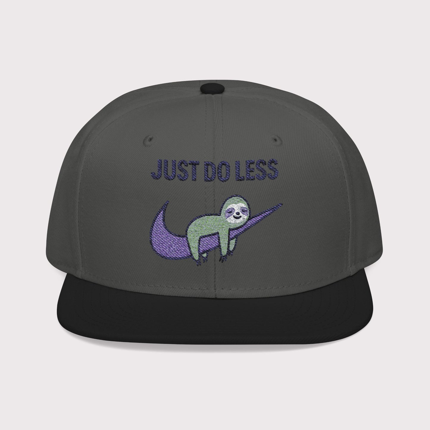 Just Do Less Purple Snapback Hat