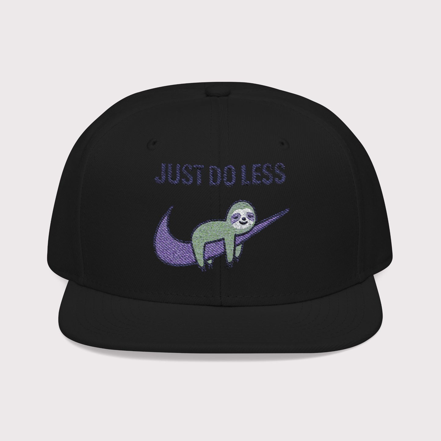Just Do Less Purple Snapback Hat