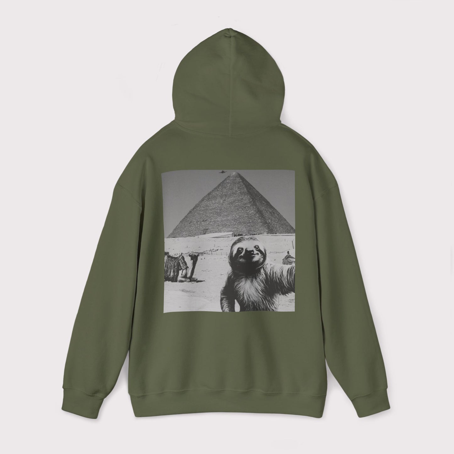 Sloth Selfie Pyramids of Egypt - Hoodie