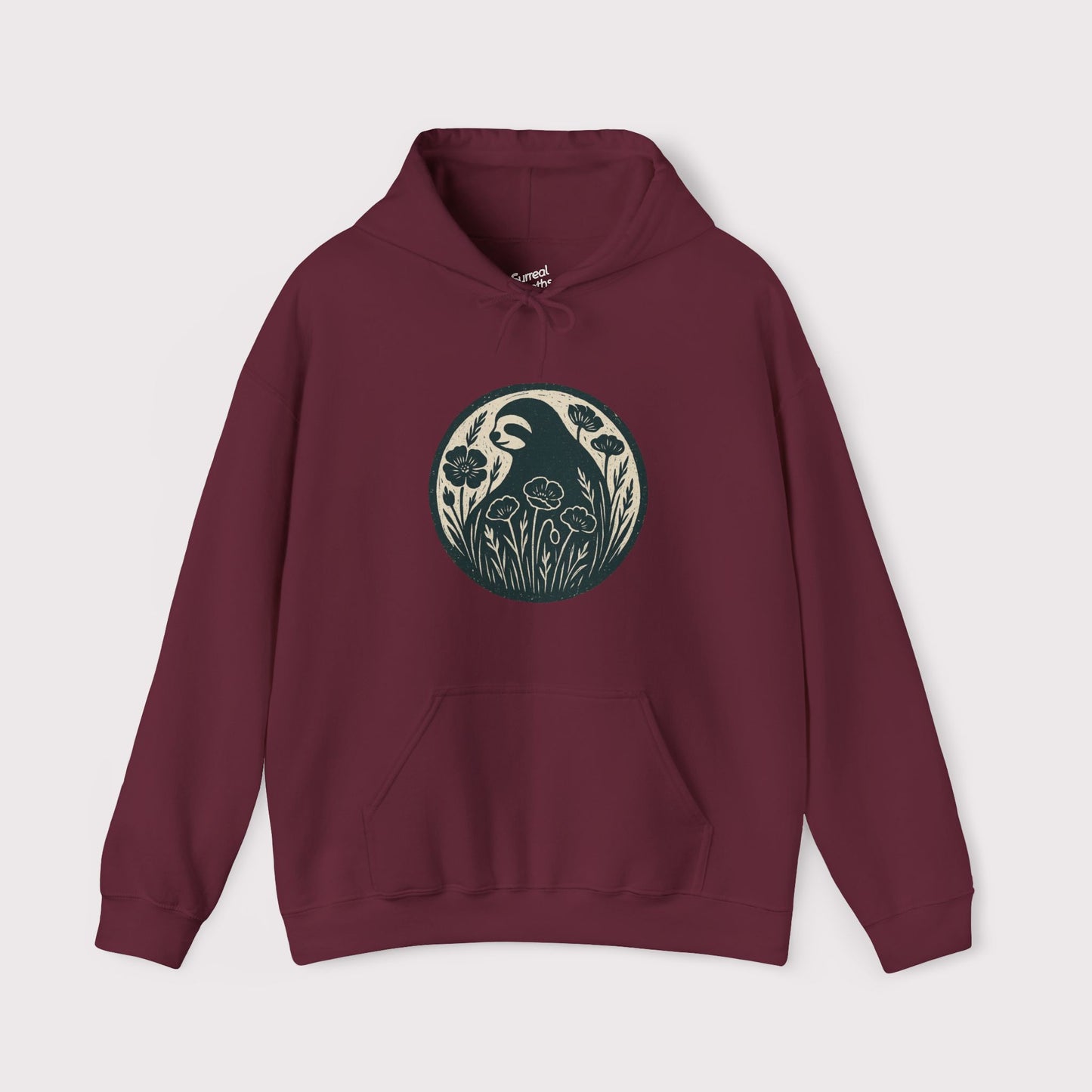 Floral Sloth Emblem Hoodie