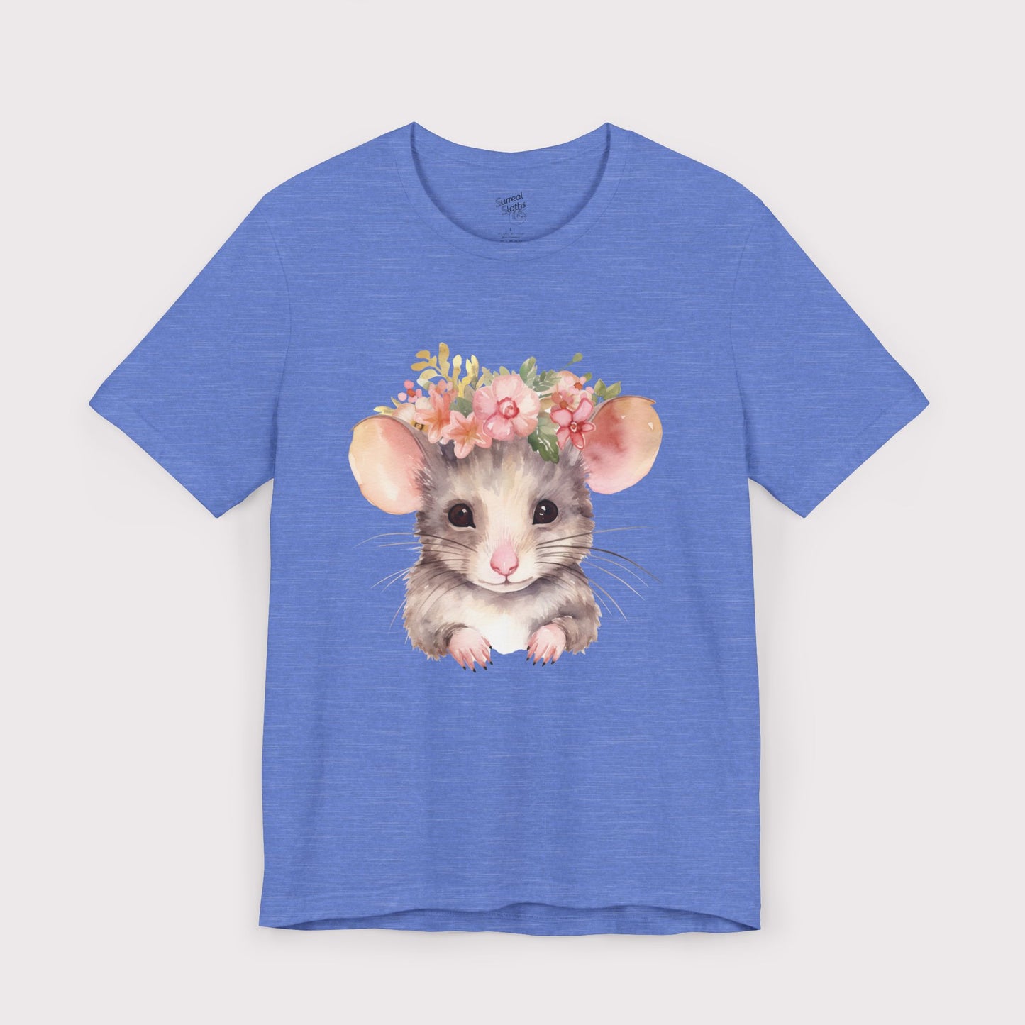 Floral Crown Mouse - Jersey Tee