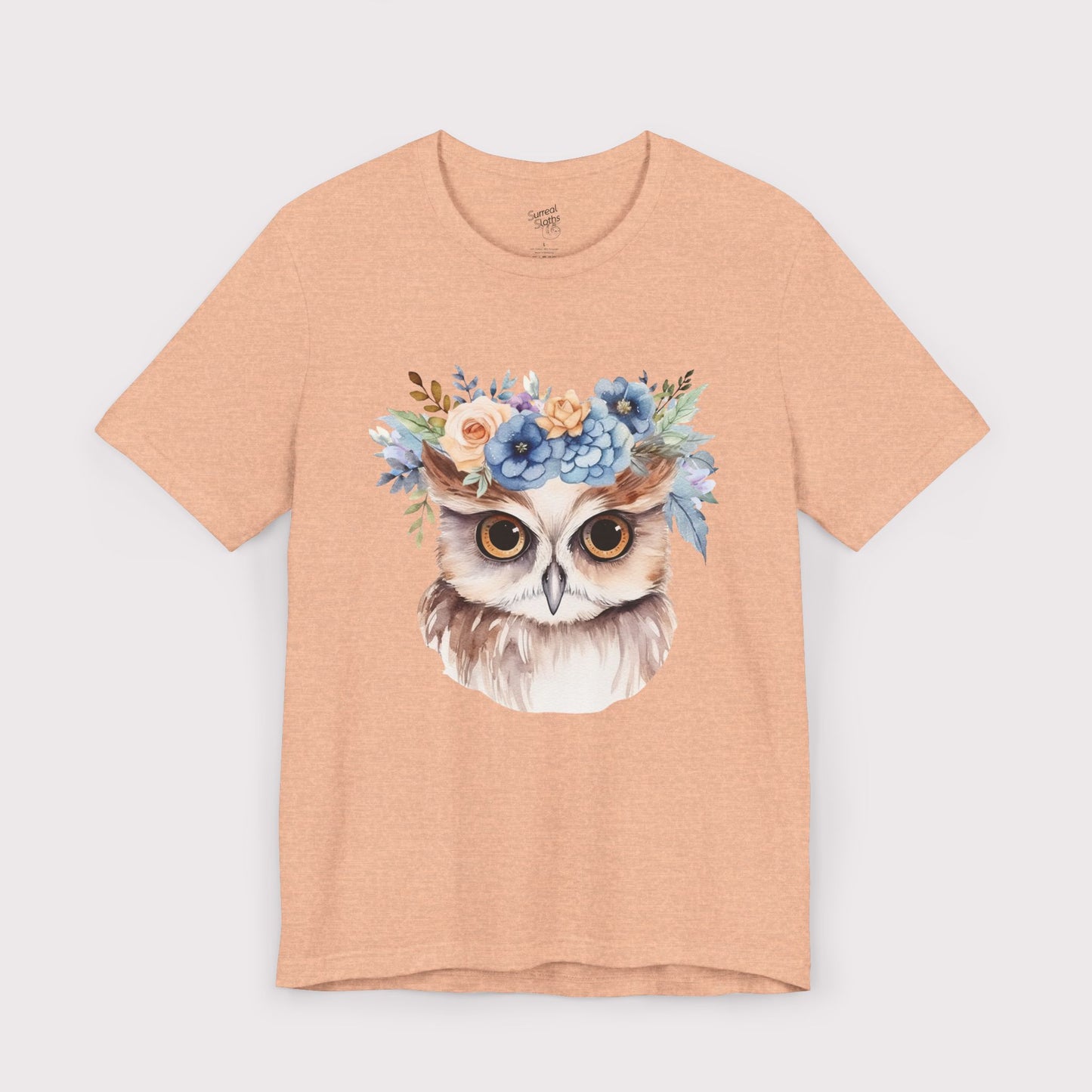 Floral Crown Owl - Jersey Tee