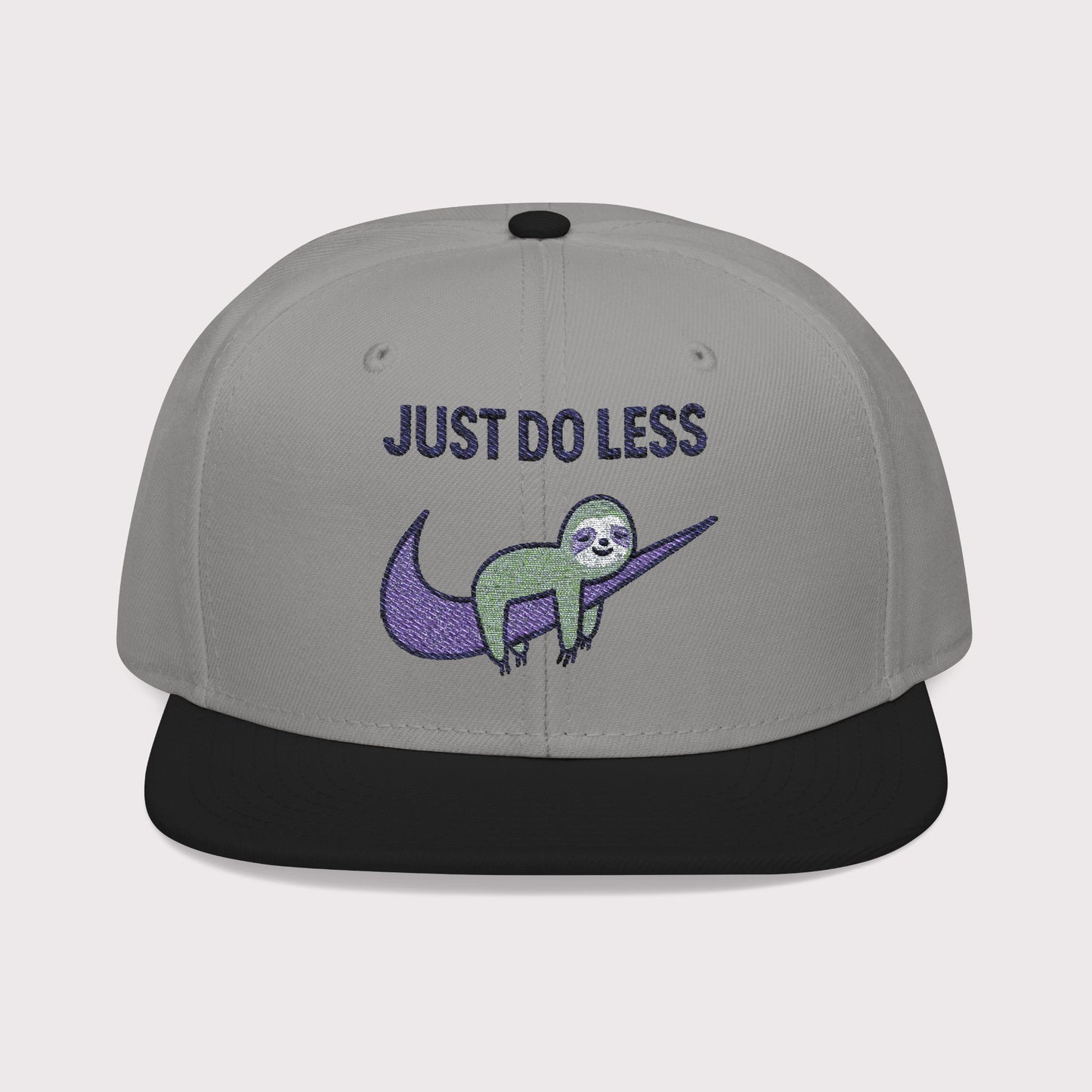 Just Do Less Purple Snapback Hat