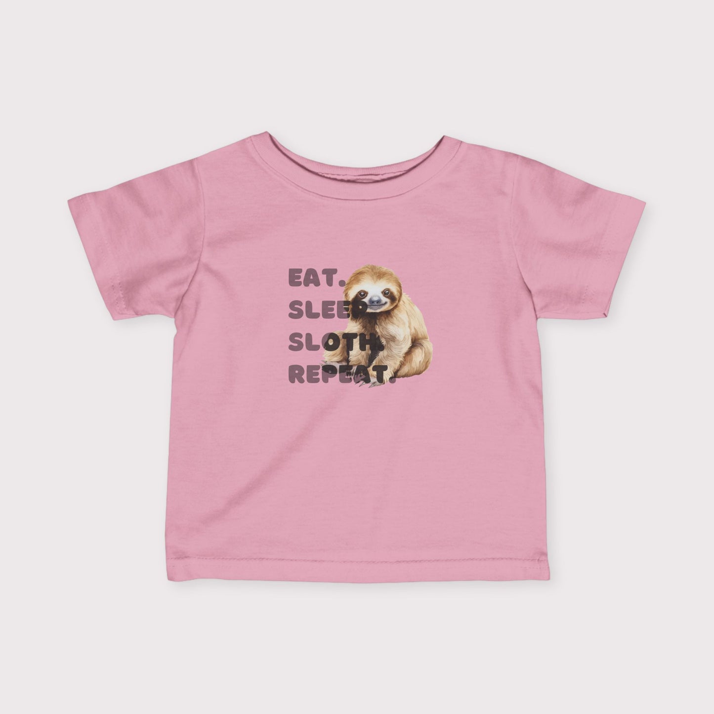 Baby Sloth Toddler Tee – Eat. Sleep. Sloth. Repeat.