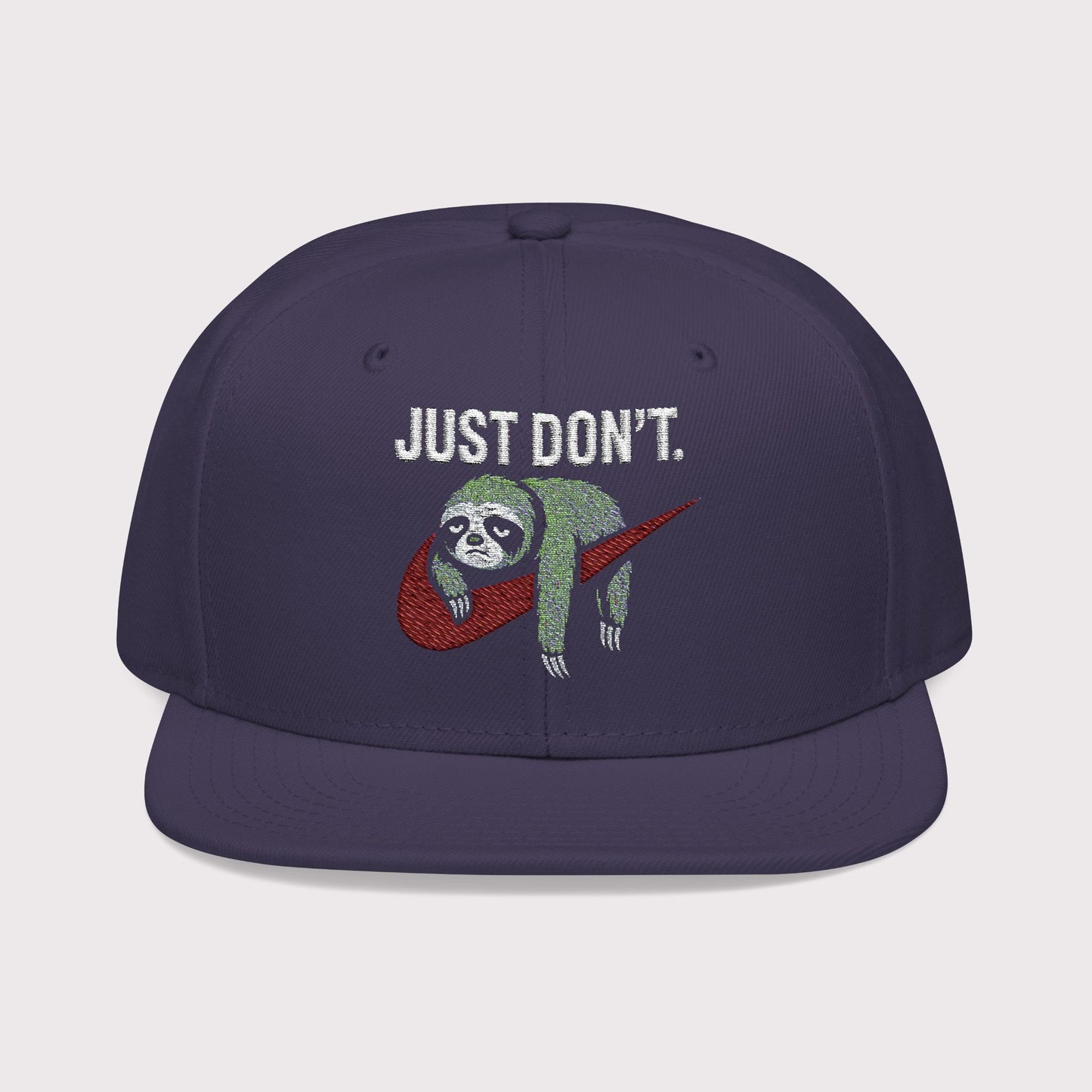 Just Don't Sloth Snapback Hat