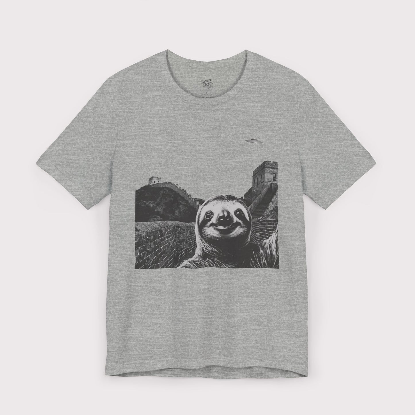 Sloth Selfie - Great Wall of China - Jersey Tee