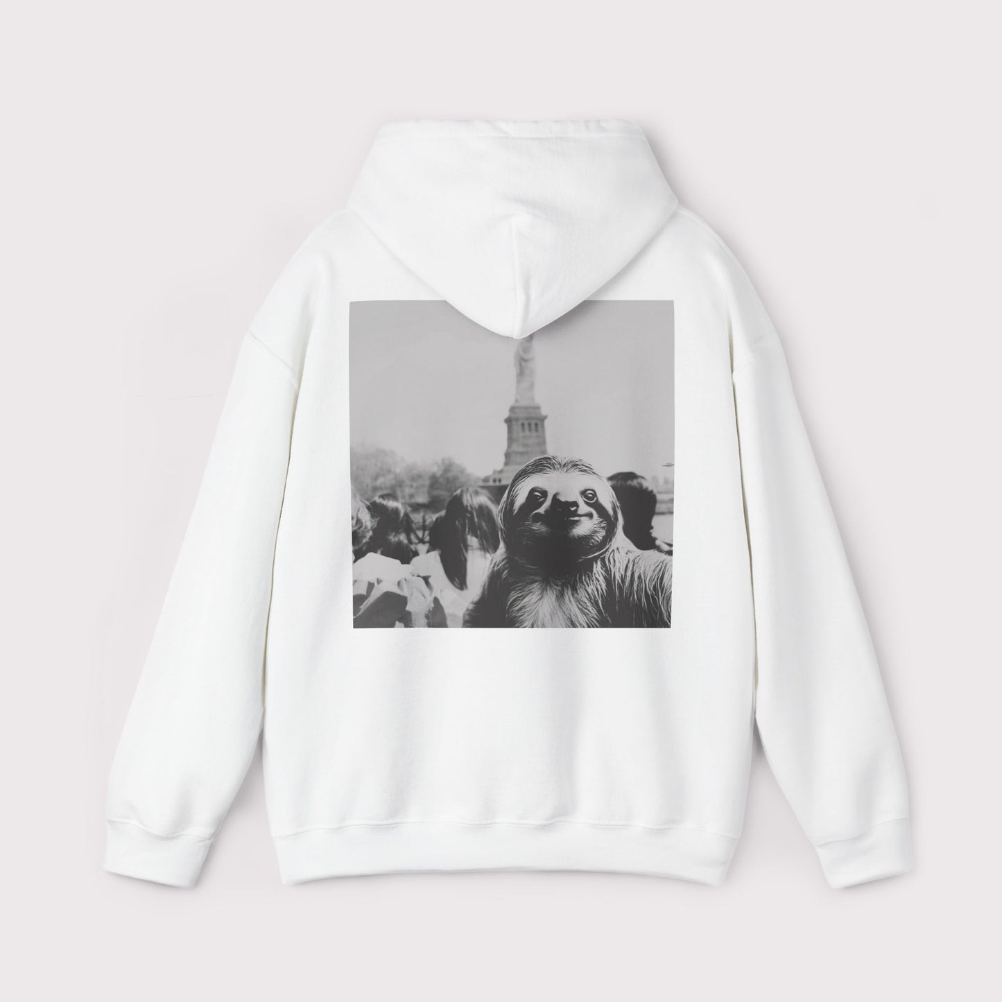 Sloth Selfie Statue of Liberty - Hoodie