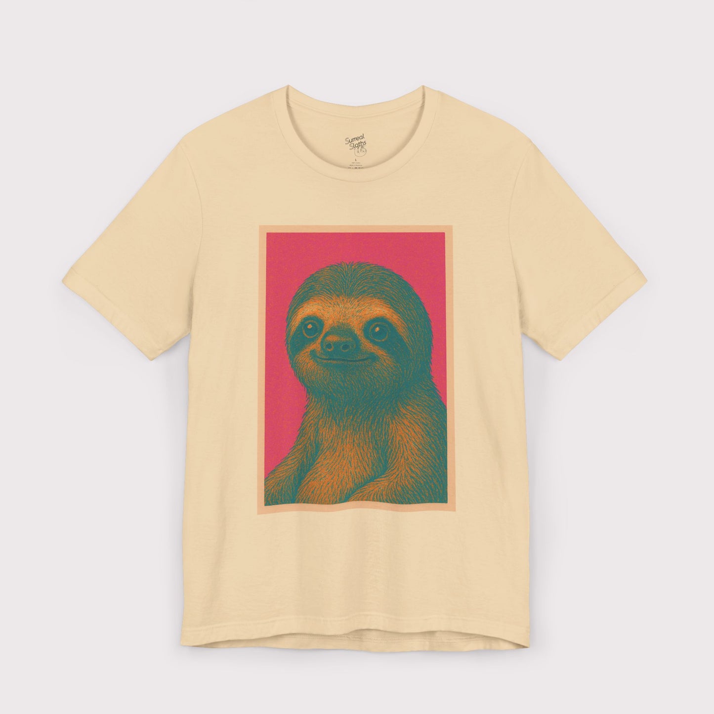 Retro Sloth Portrait T-Shirt