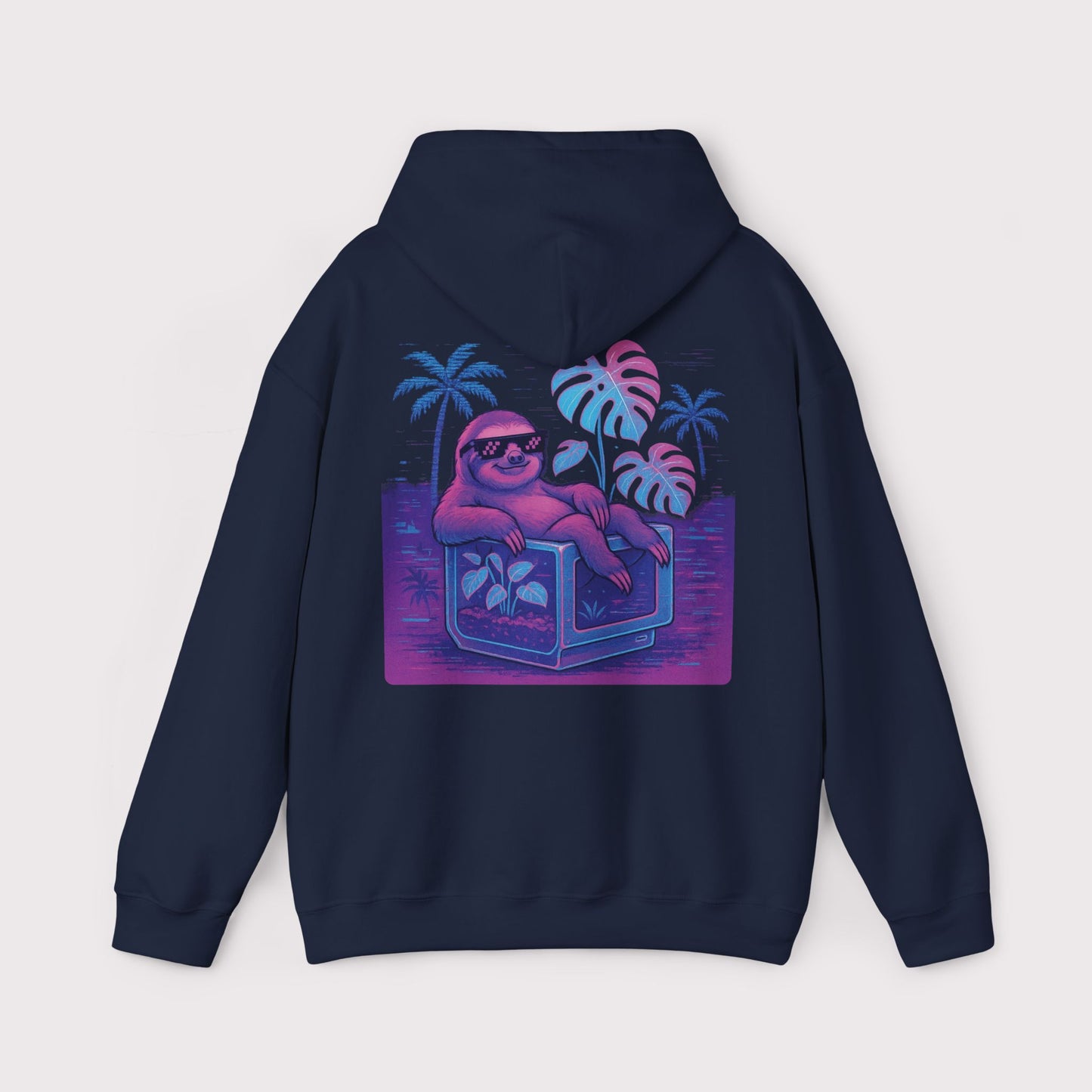 Vaporwave Sloth Vibes Hoodie