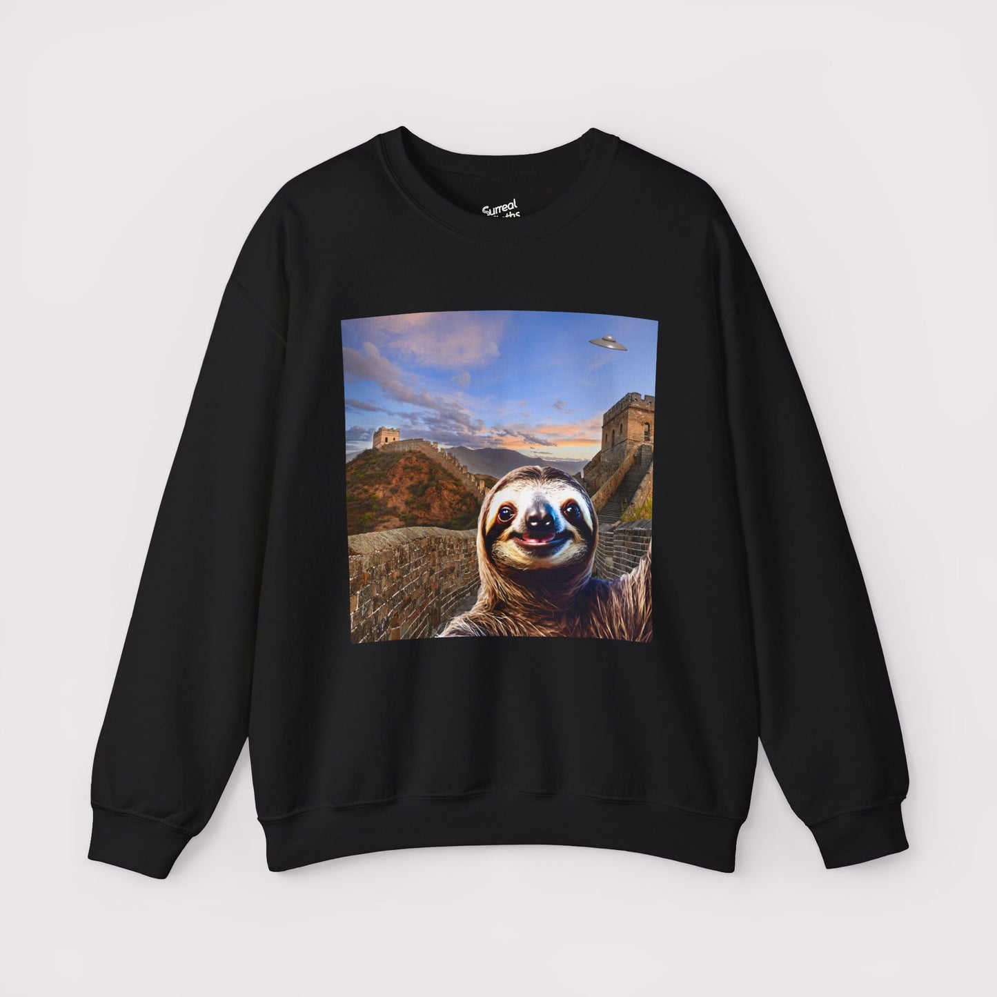Sloth Selfie Great Wall of China - Crewneck