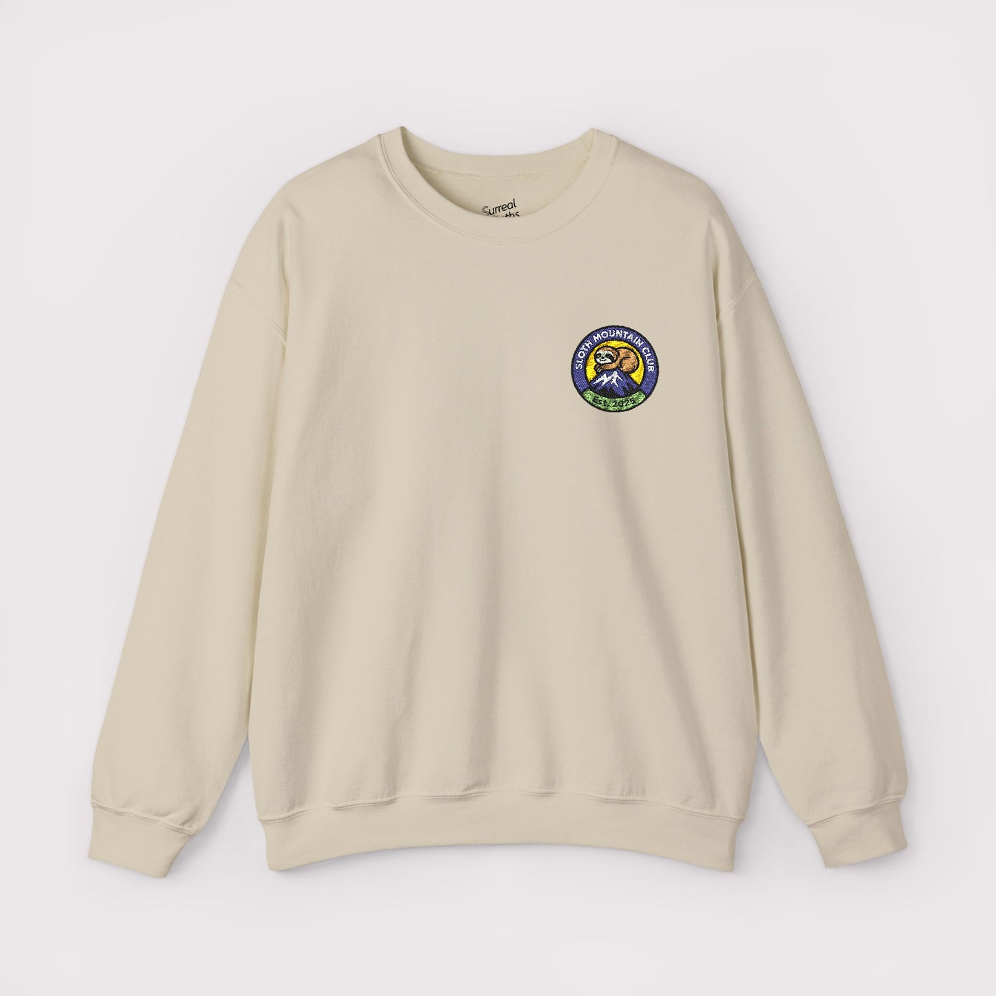 Sloth Mountain Club Embroidered Crewneck