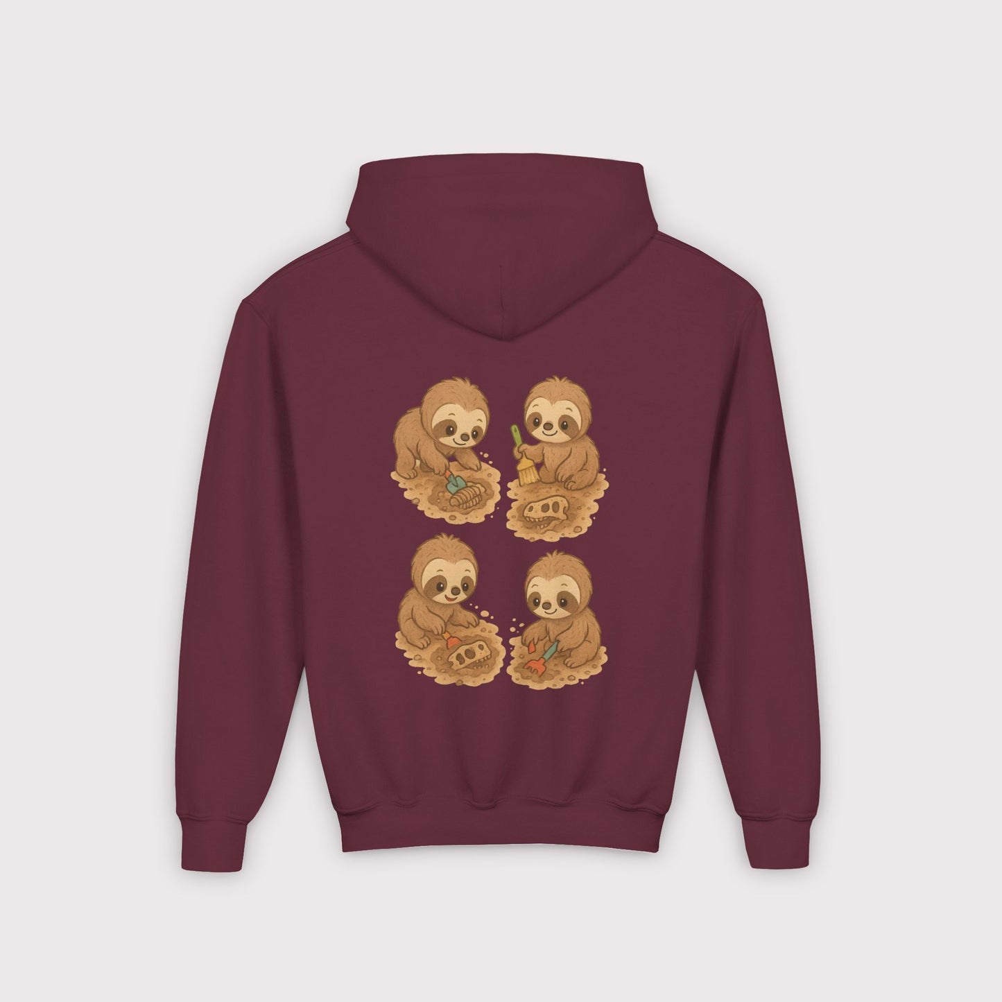 Sloth Fossil Diggers Kids Hoodie