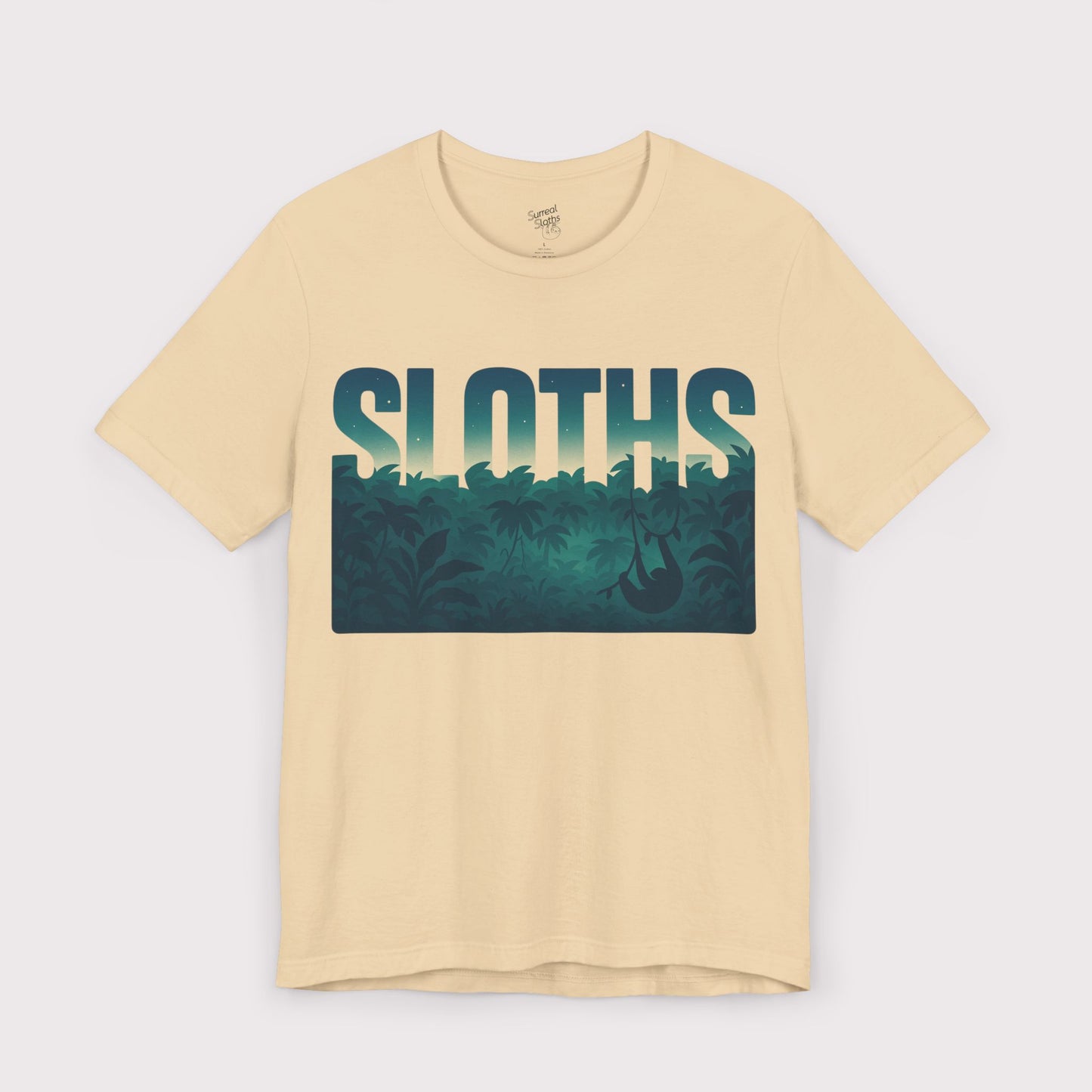 Sloths Jungle Text T-Shirt