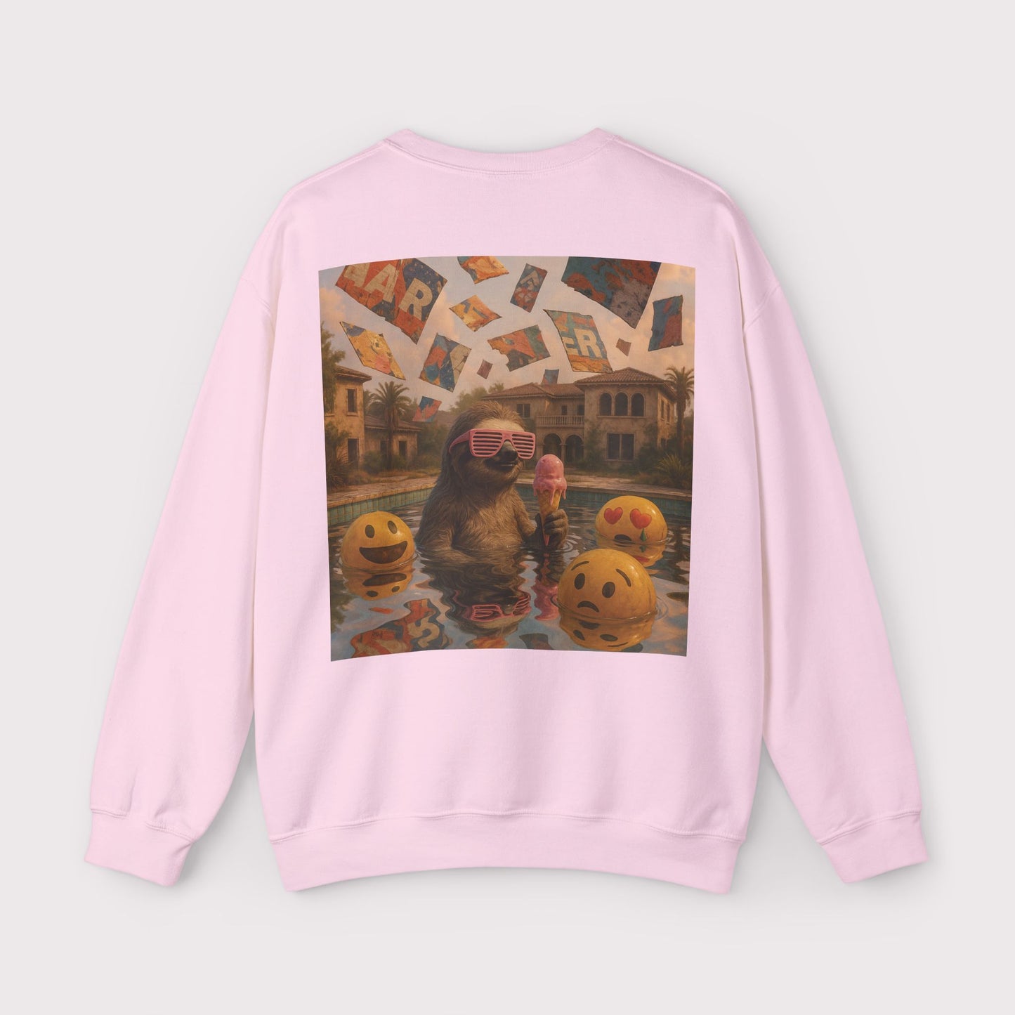 Sloth Pool Party Crewneck