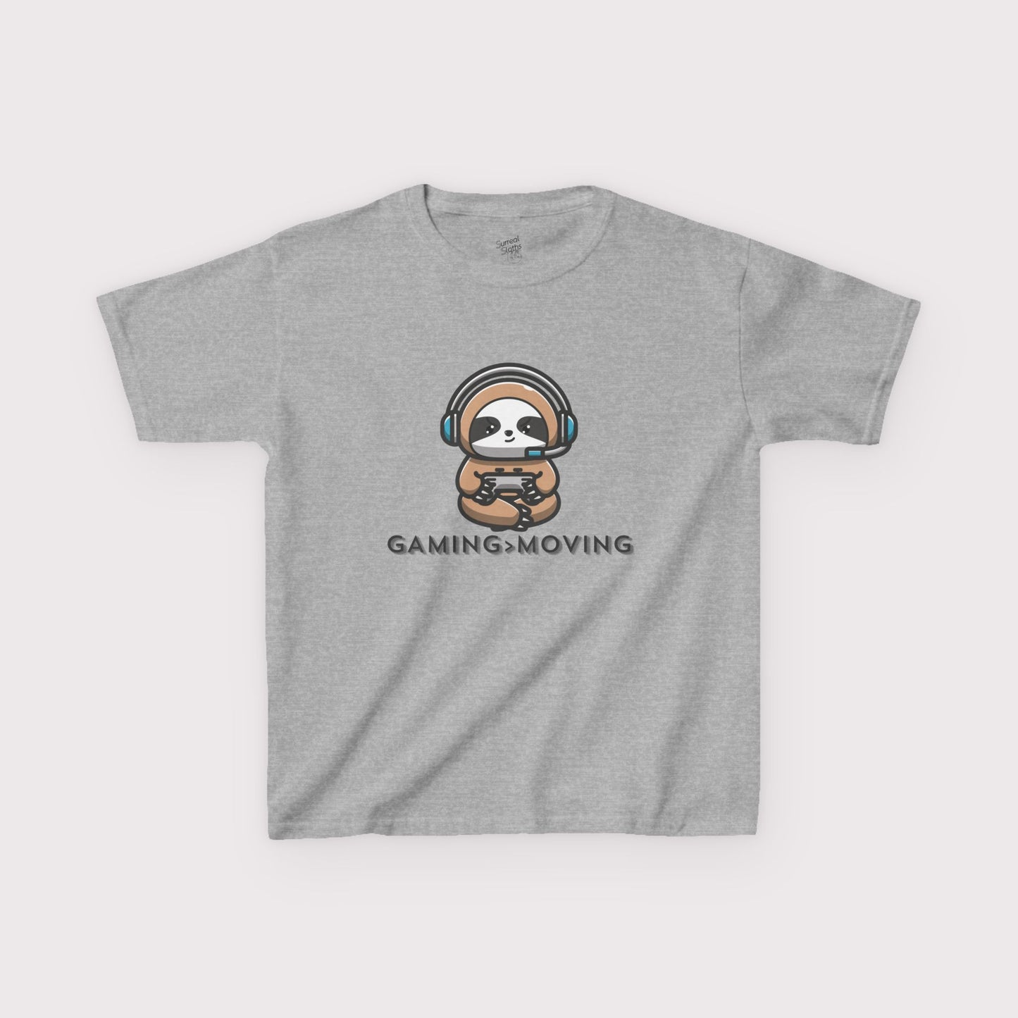 “Gaming > Moving” Kids Tee