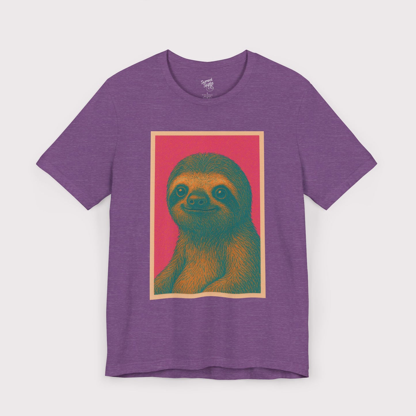 Retro Sloth Portrait T-Shirt