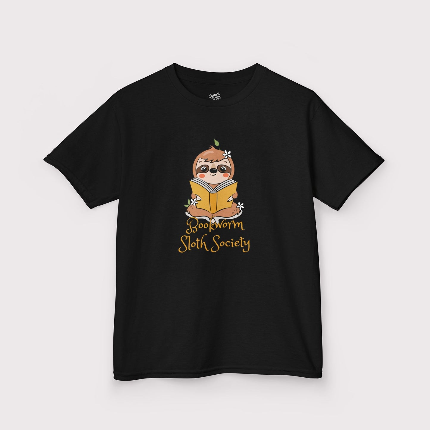 “Bookworm Sloth Society” Kids Tee