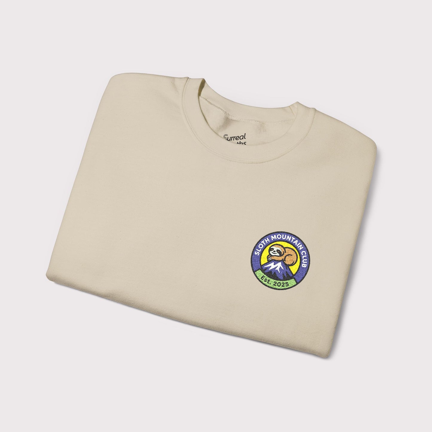 Sloth Mountain Club Embroidered Crewneck