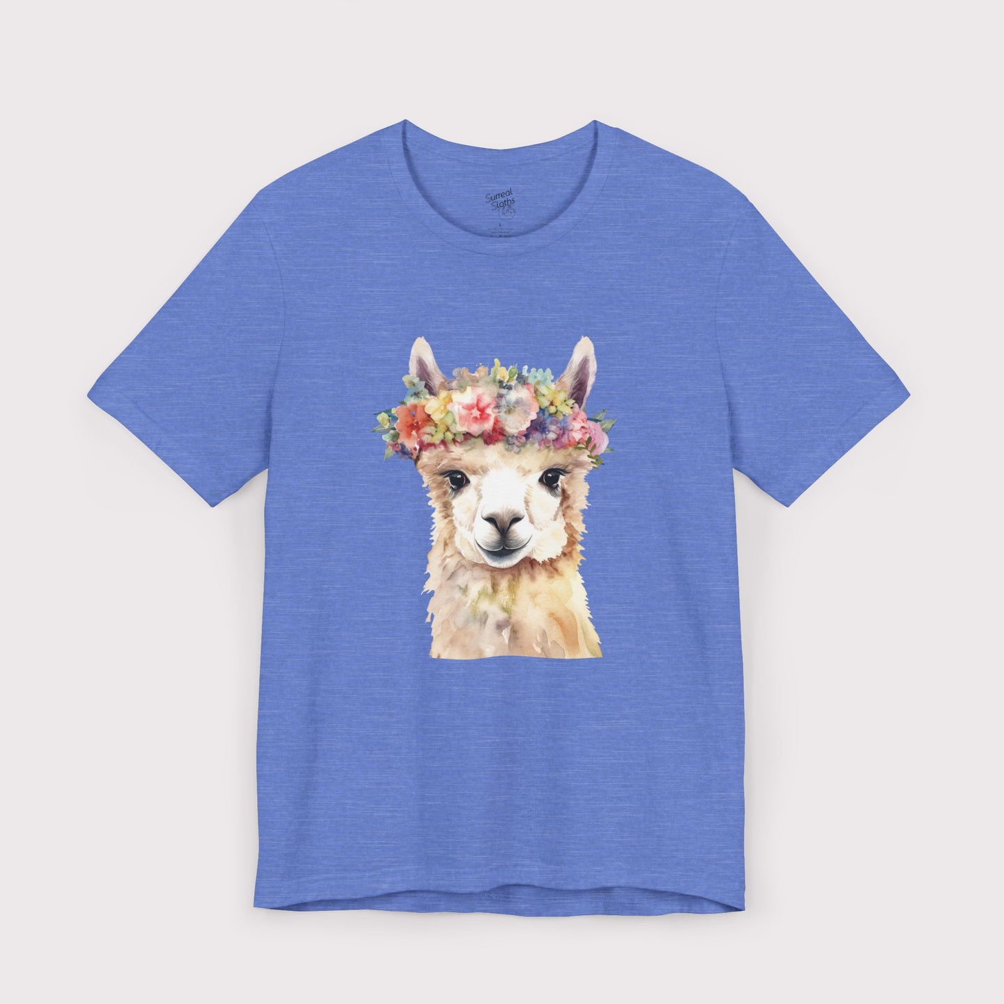 Floral Crown Llama - Jersey Tee