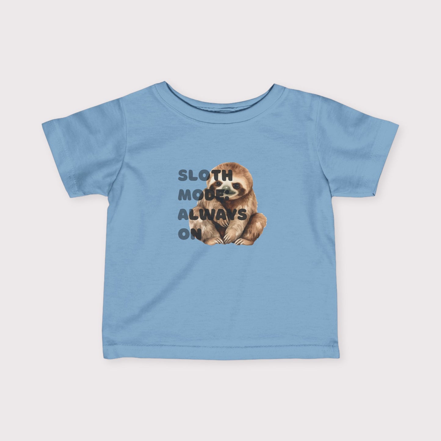 Baby Sloth Toddler Tee – Sloth Mode: Always On.