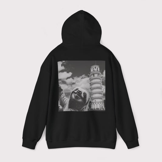 Sloth Selfie Leaning Tower of Pisa - Hoodie
