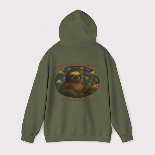 Do Nothing Every Day Sloth Hoodie