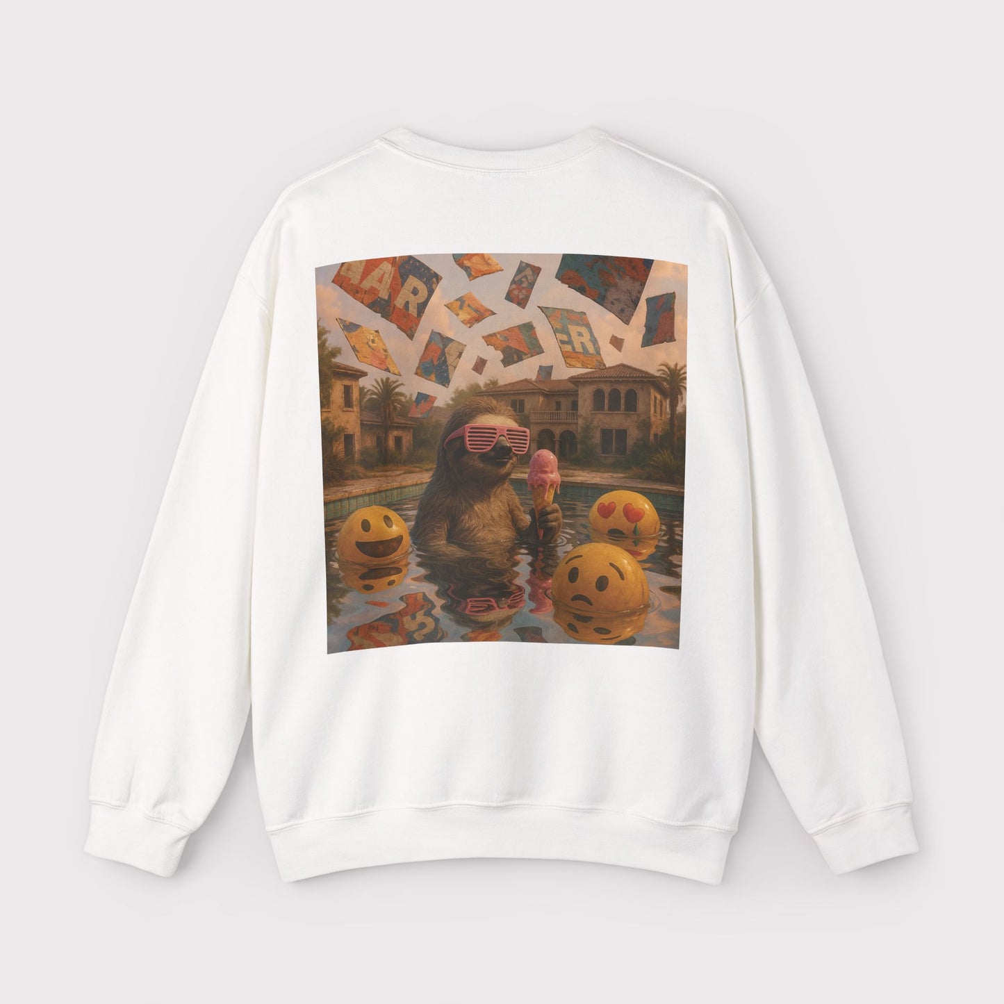Sloth Pool Party Crewneck