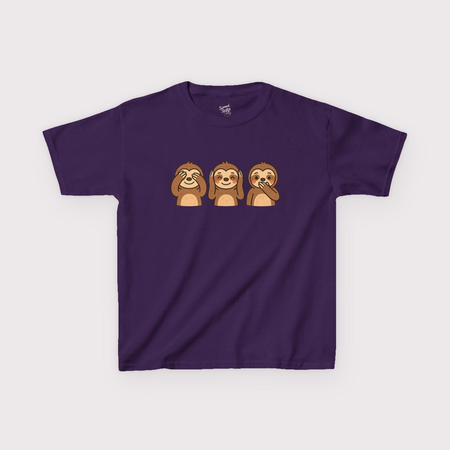 No Evil Sloths Kids T-Shirt