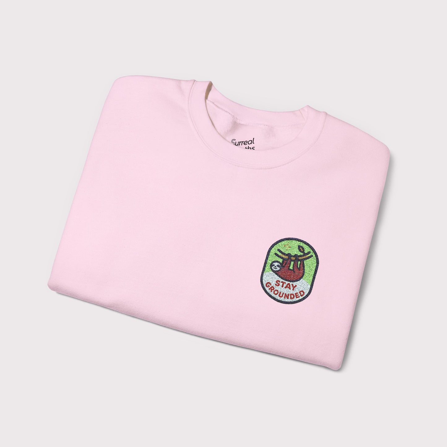Stay Grounded Embroidered Crewneck