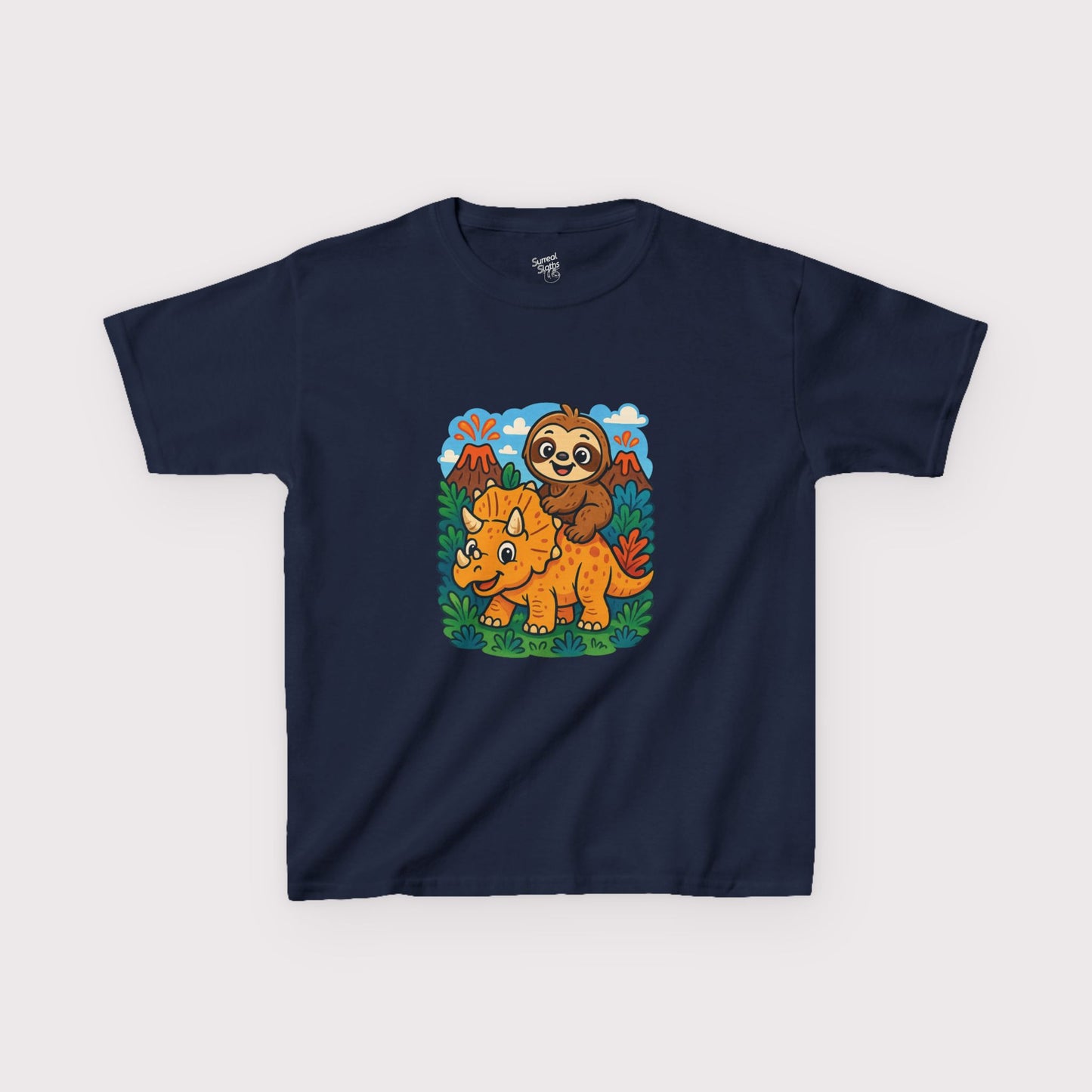 Tricera-Sloth Adventure Kids T-Shirt