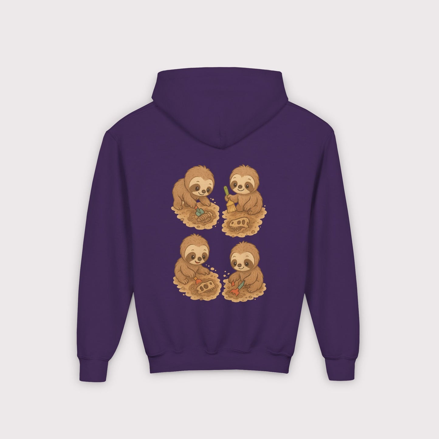 Sloth Fossil Diggers Kids Hoodie