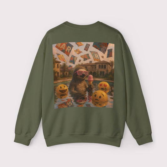 Sloth Pool Party Crewneck