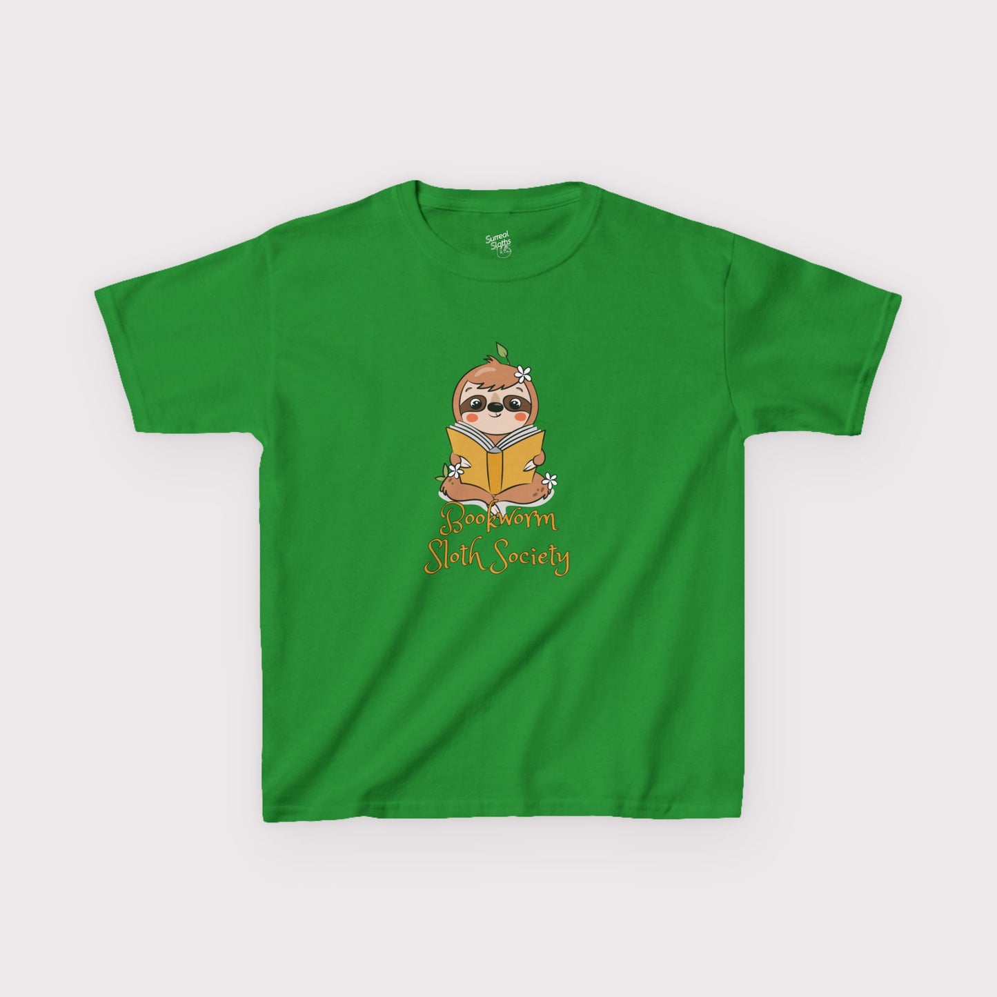 “Bookworm Sloth Society” Kids Tee