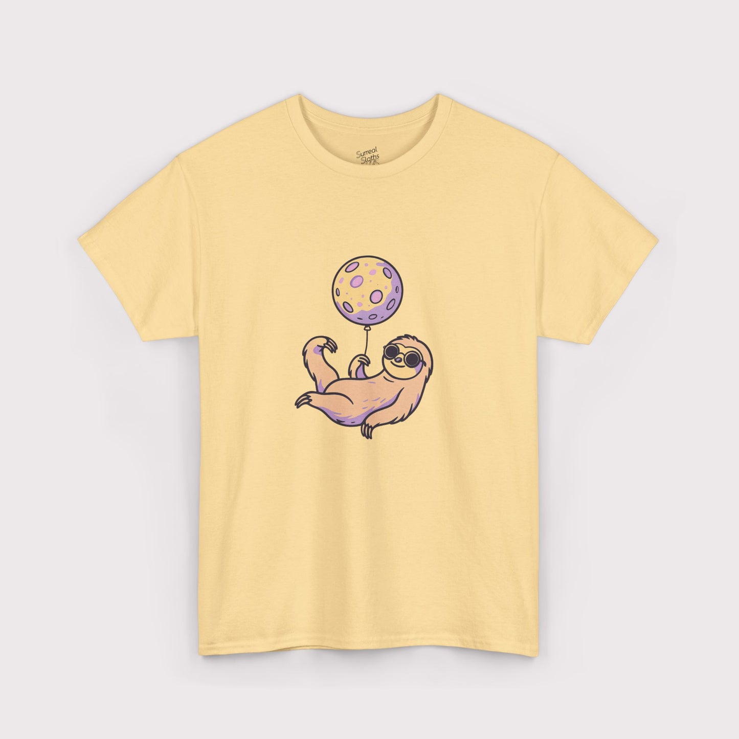 Purple Moon Balloon Sloth T-Shirt