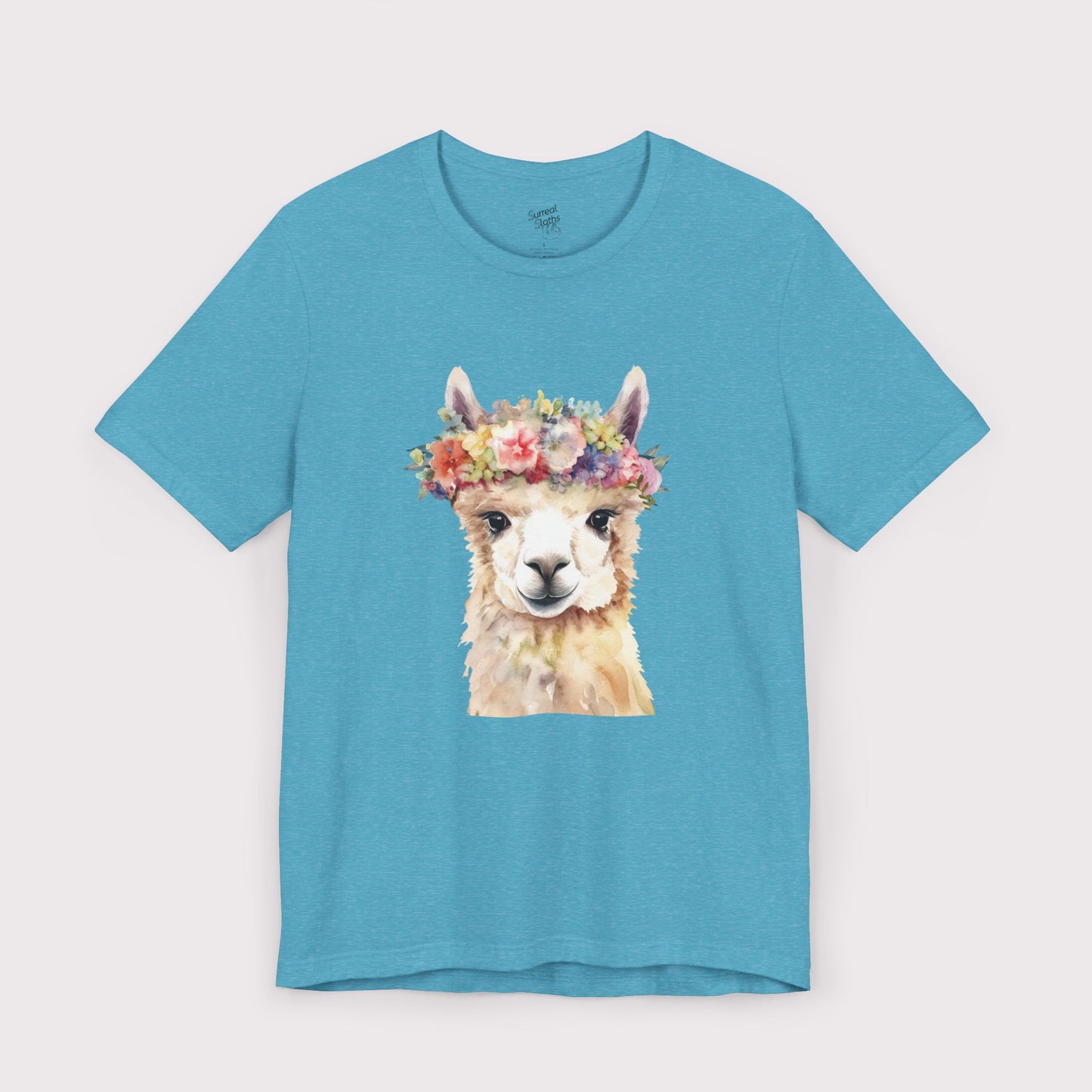 Floral Crown Llama - Jersey Tee