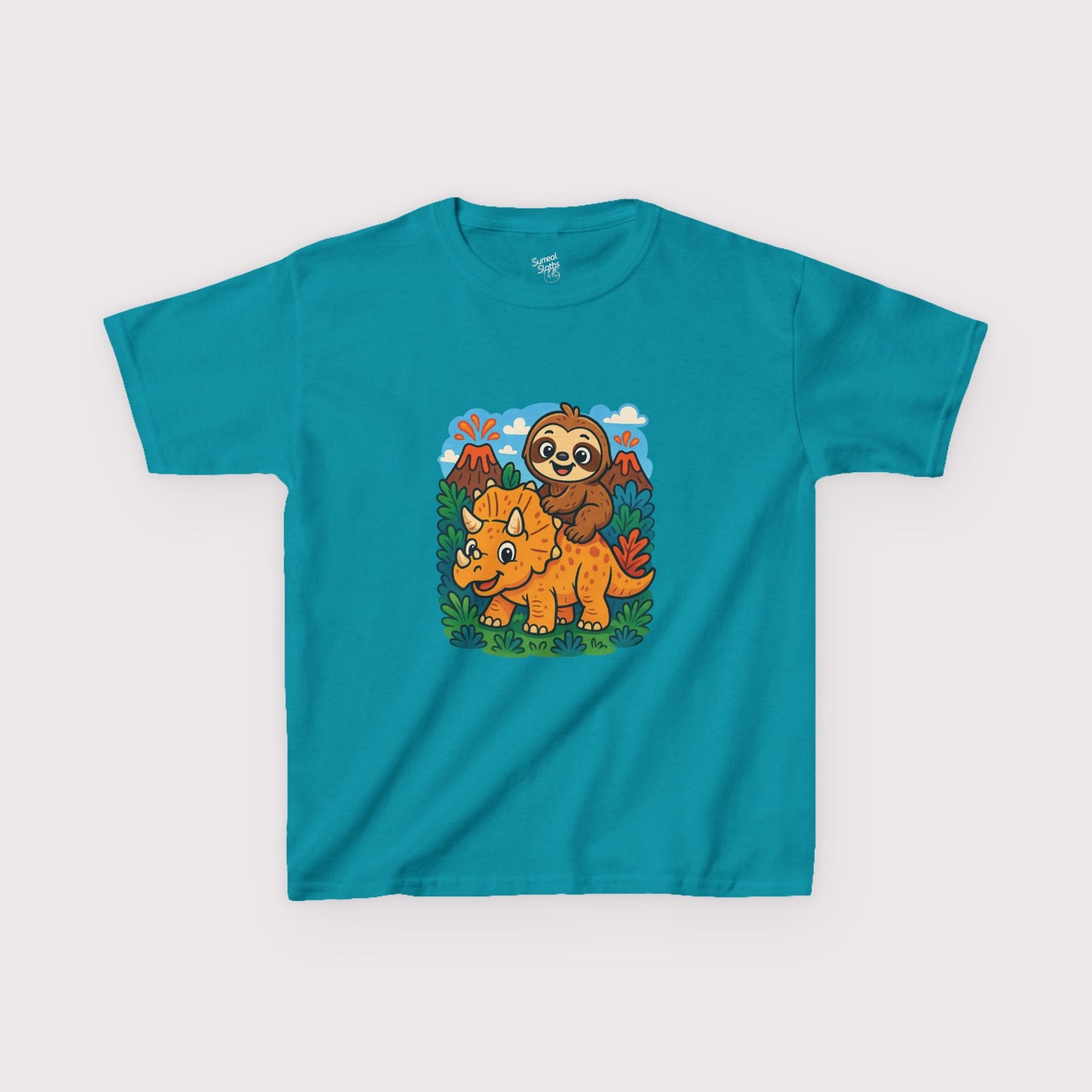 Tricera-Sloth Adventure Kids T-Shirt