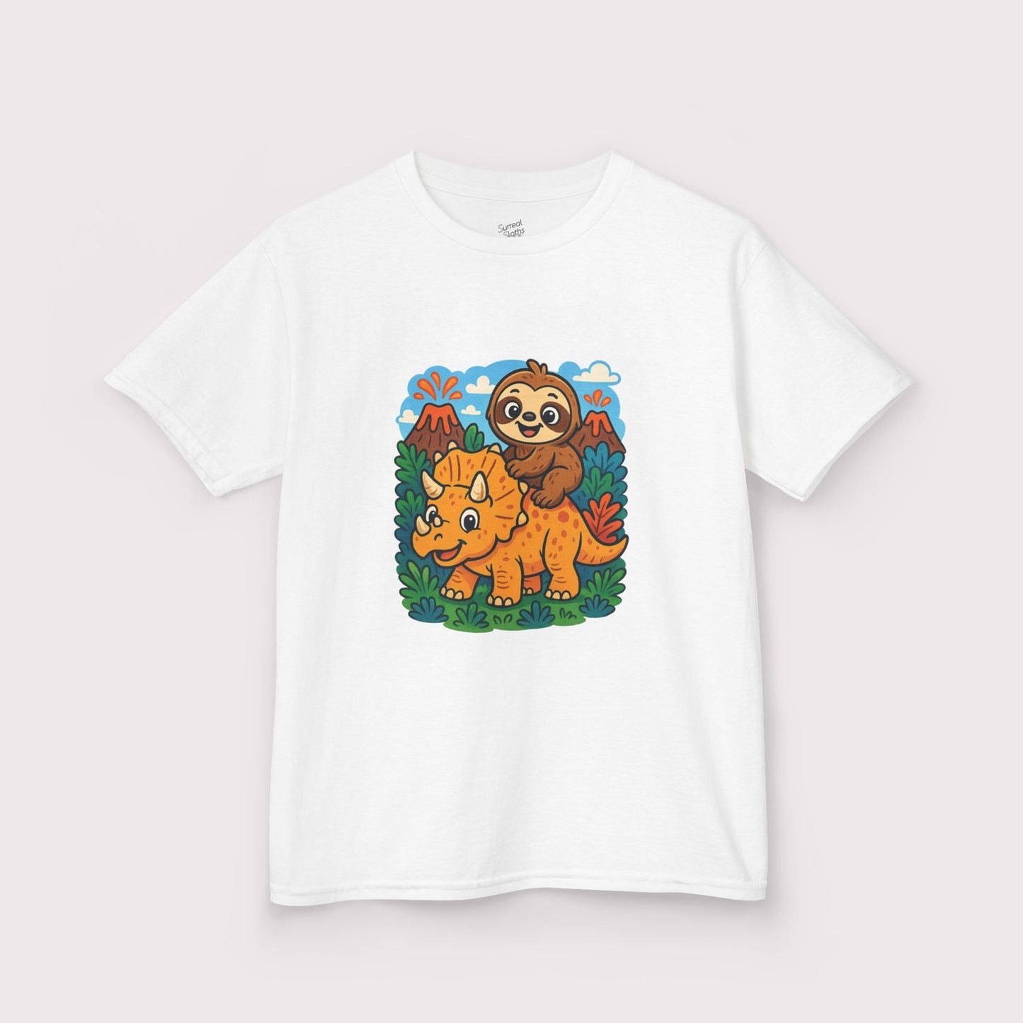 Tricera-Sloth Adventure Kids T-Shirt
