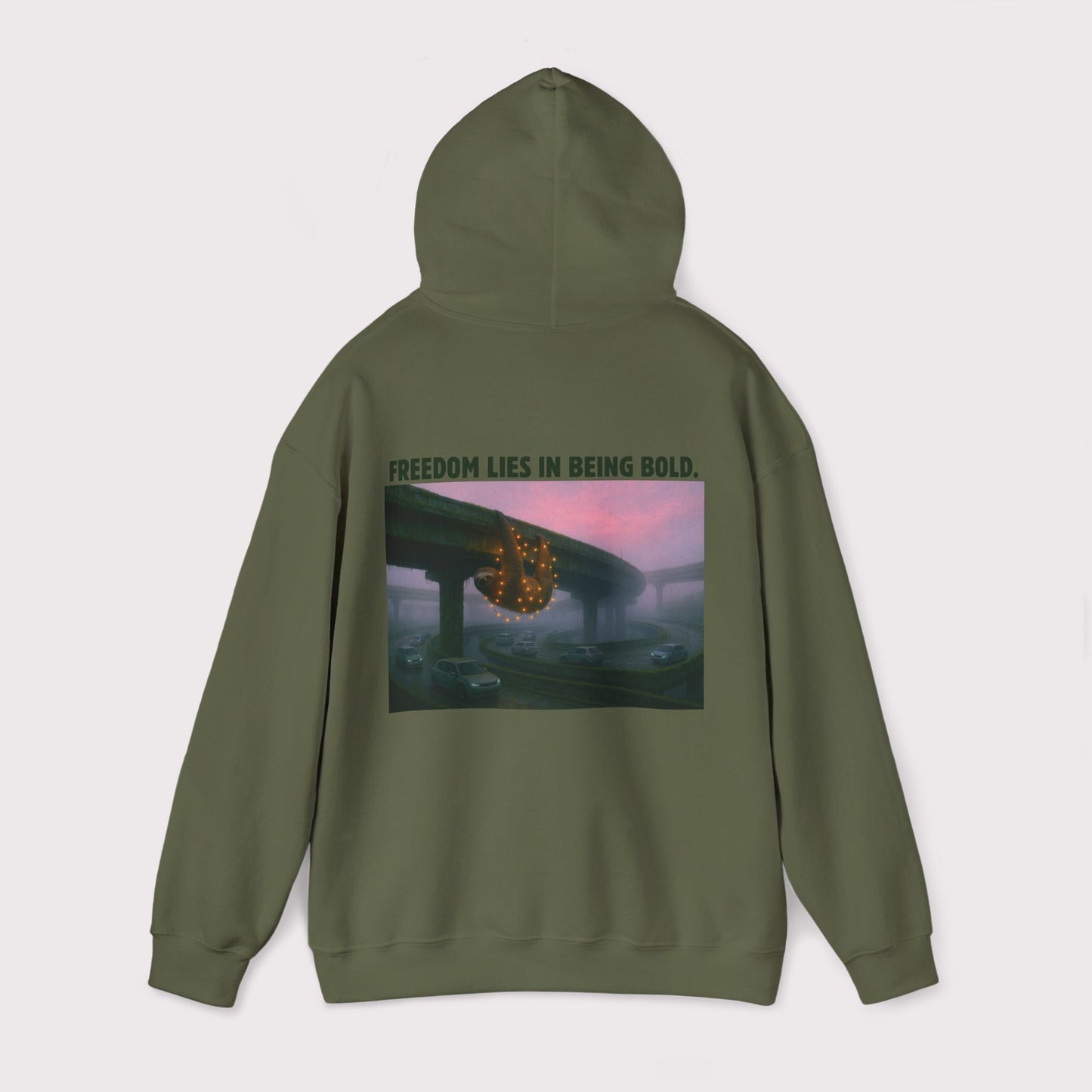 Bold Freedom Sloth Hoodie