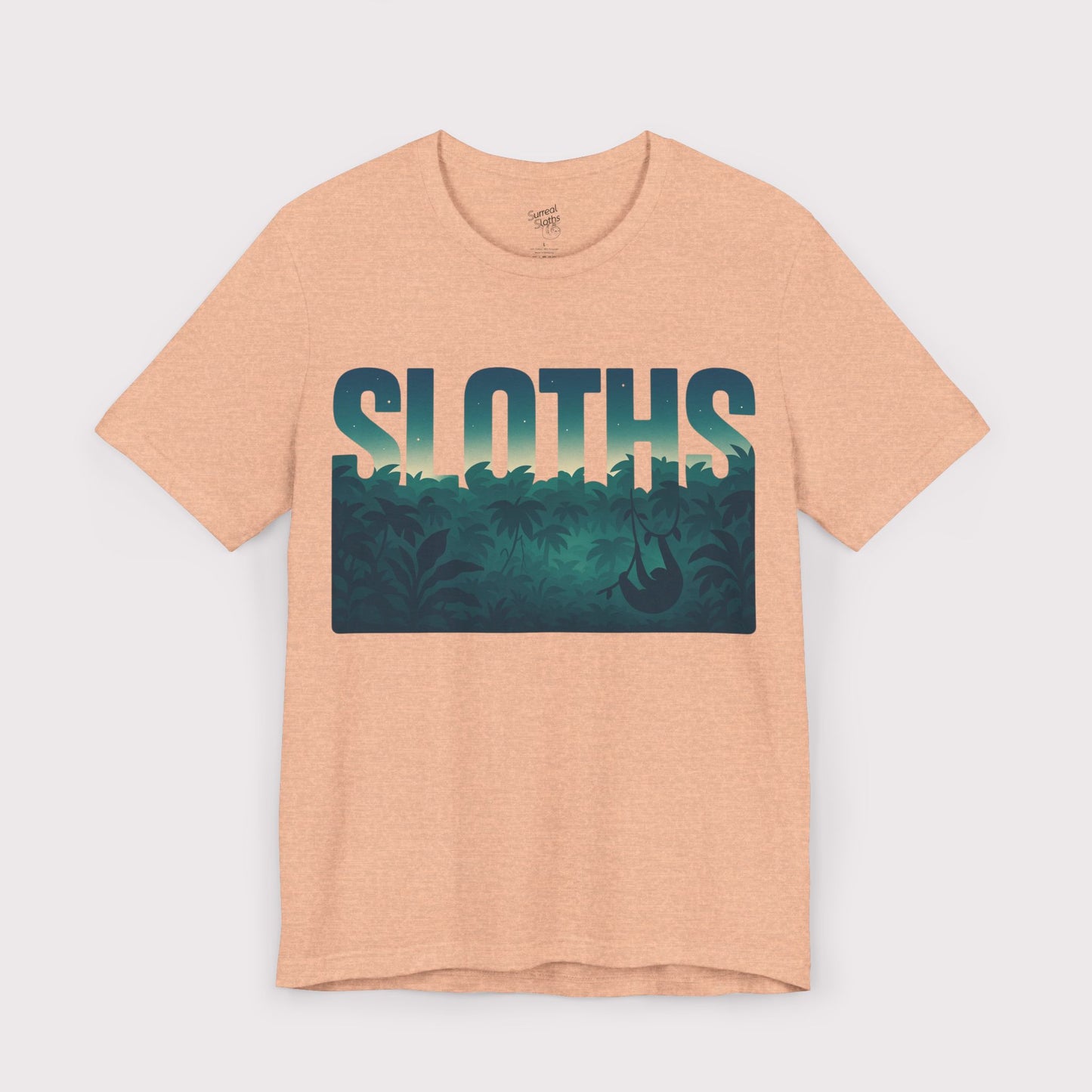 Sloths Jungle Text T-Shirt
