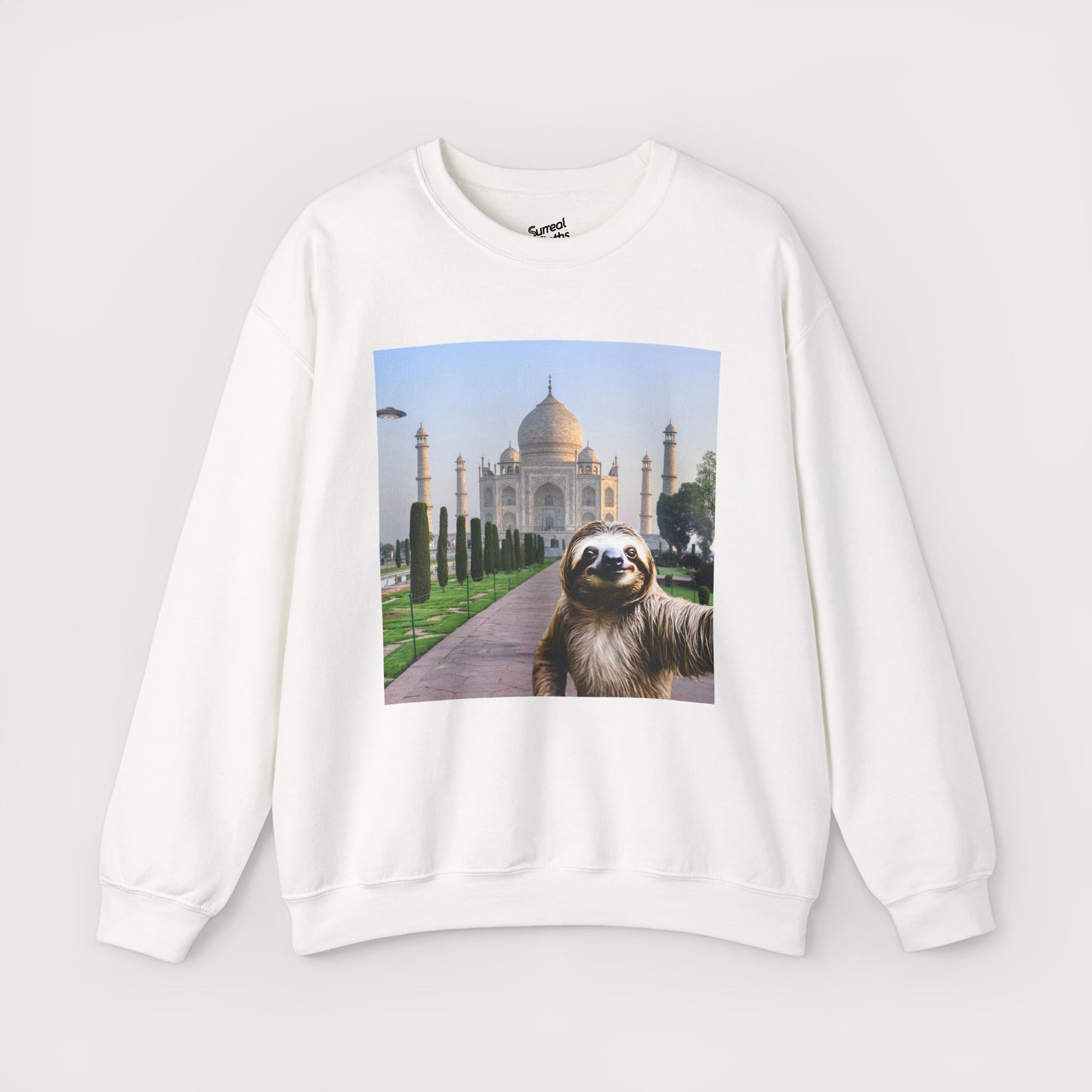 Sloth Selfie Taj Mahal - Crewneck