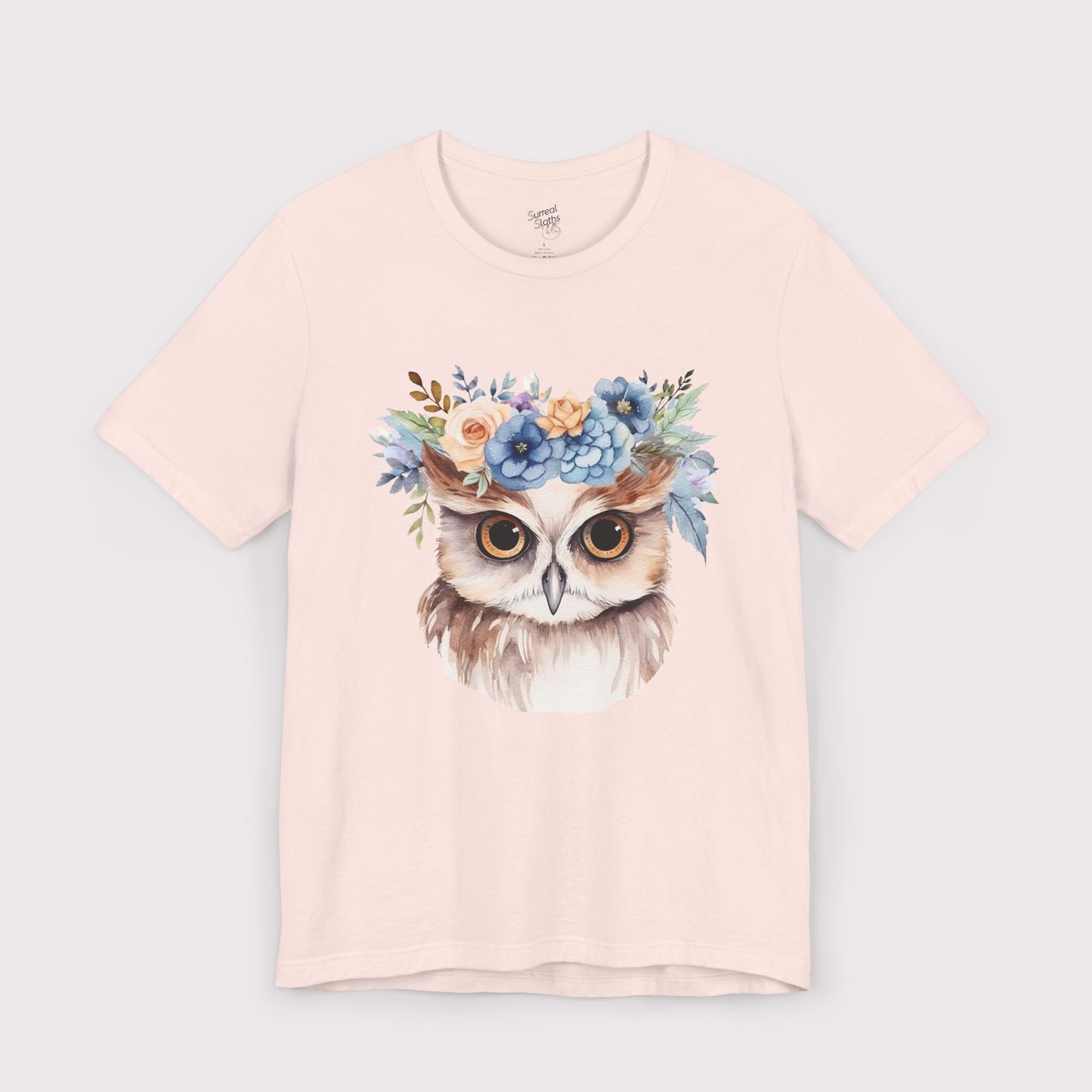 Floral Crown Owl - Jersey Tee