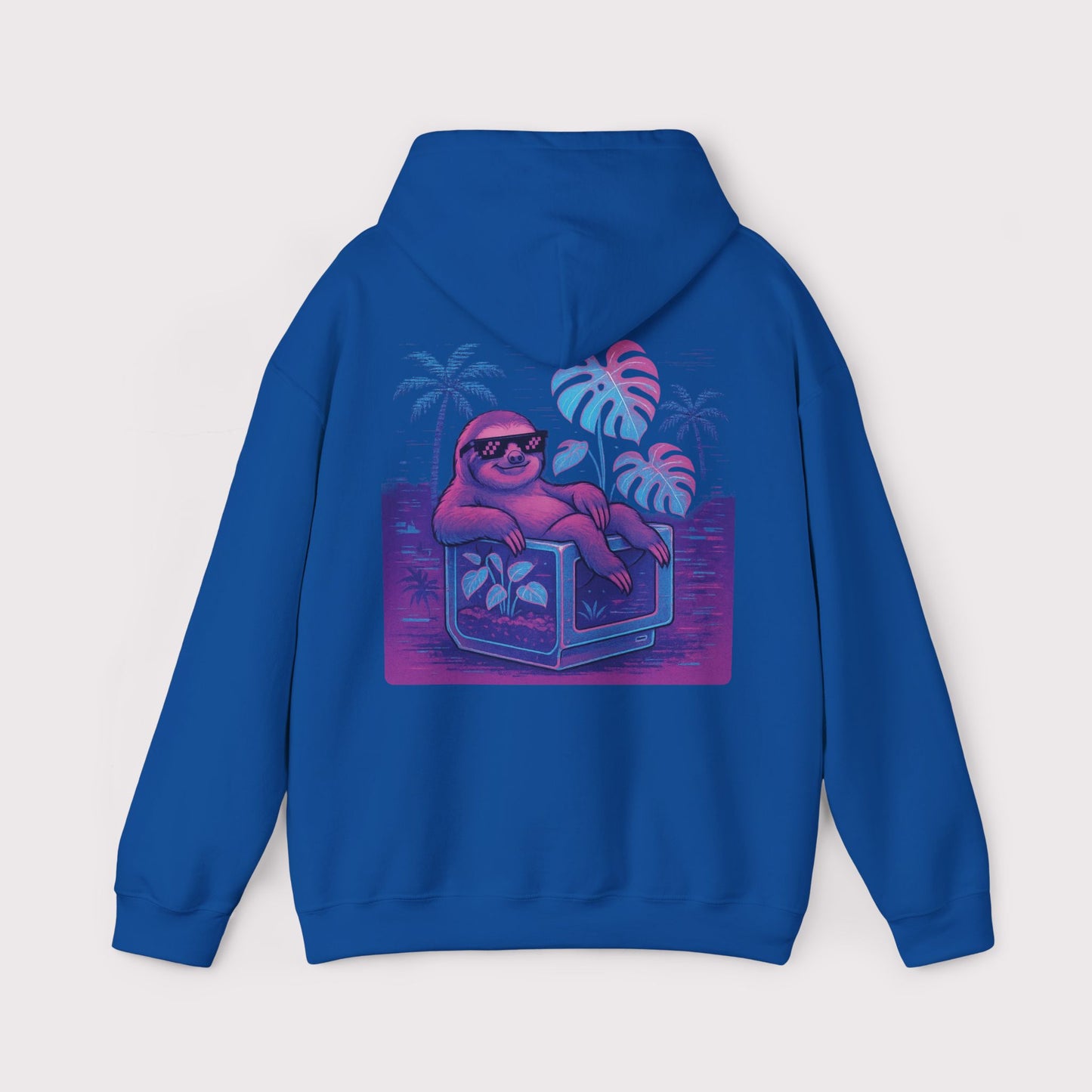 Vaporwave Sloth Vibes Hoodie