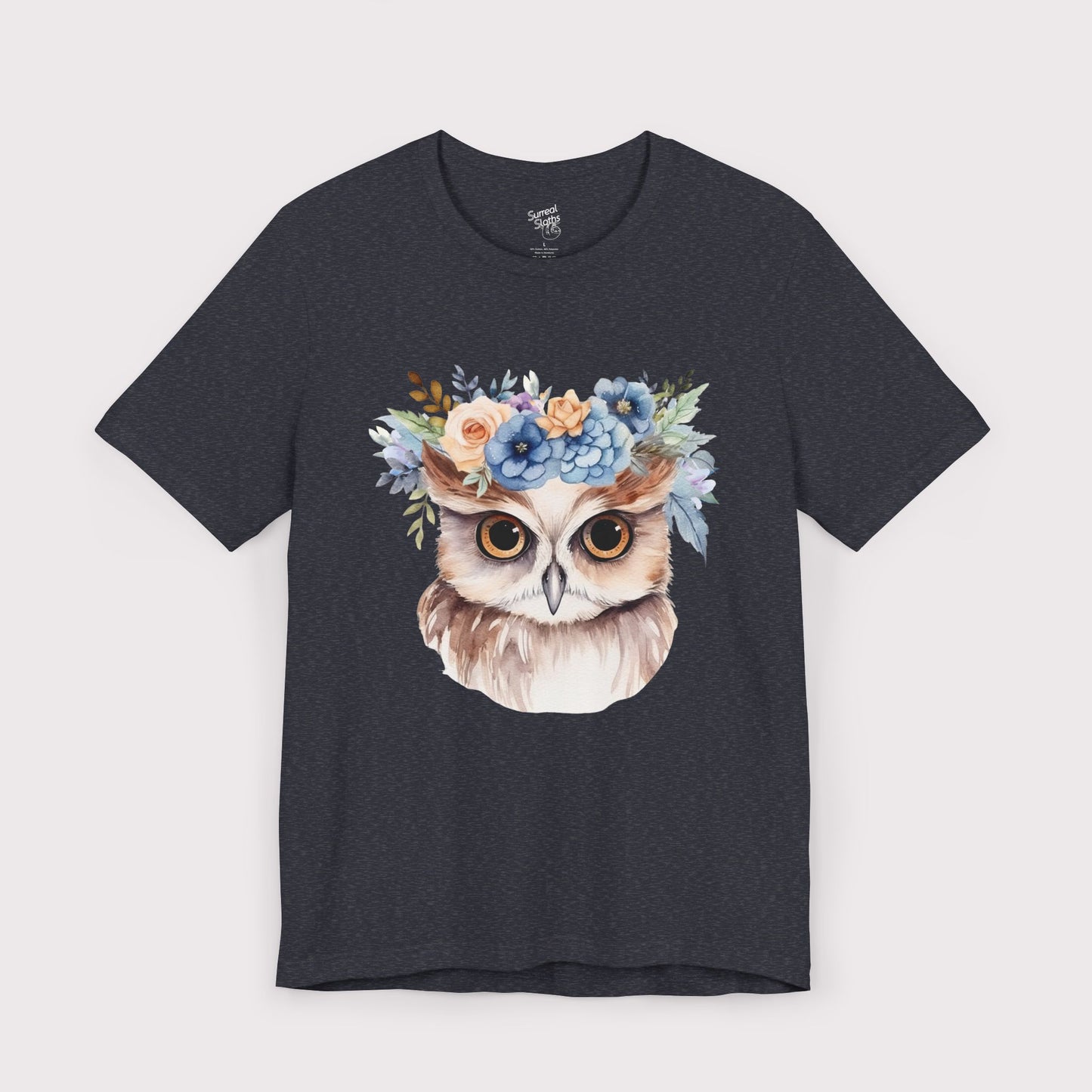 Floral Crown Owl - Jersey Tee